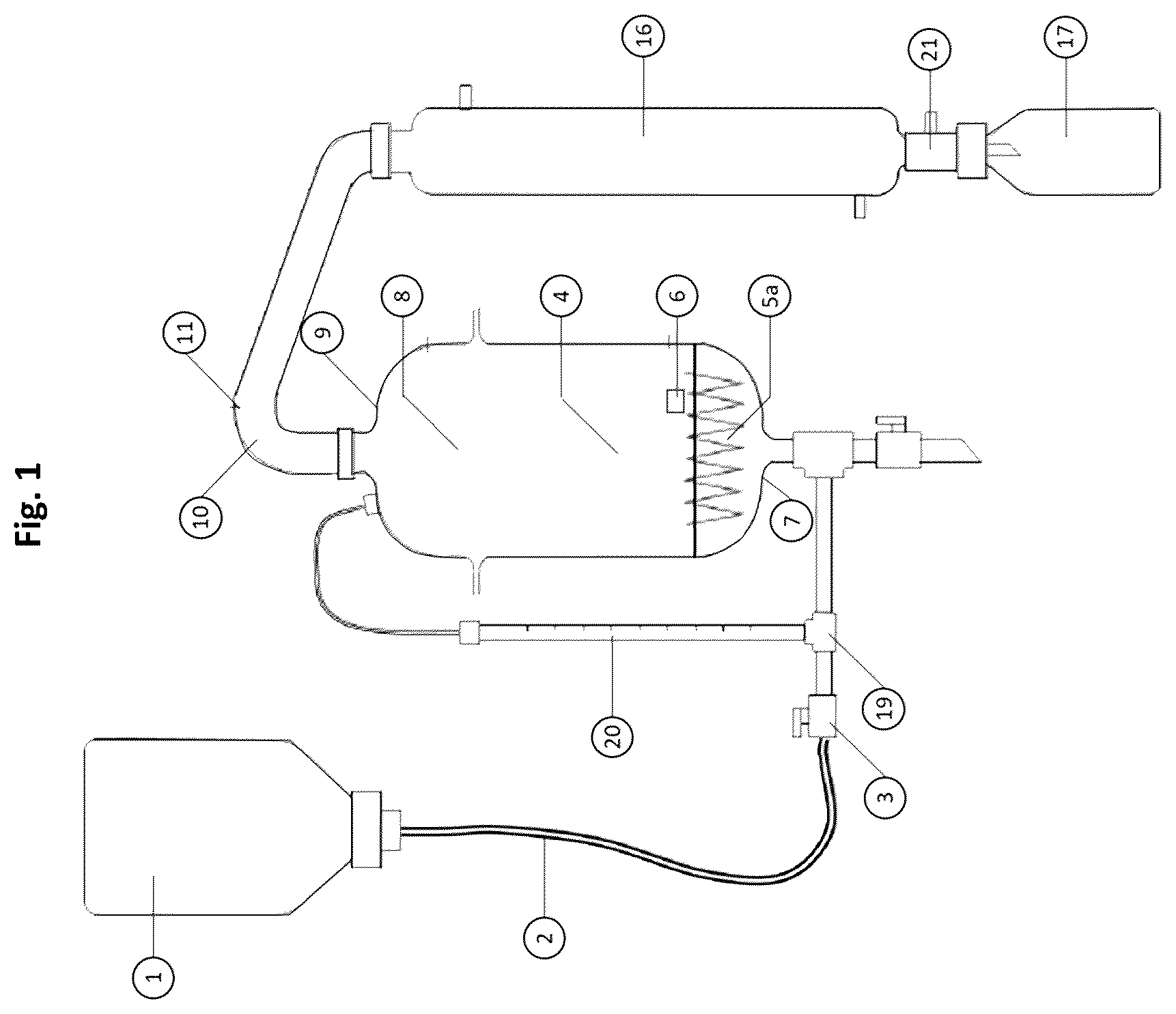 Patent US12350659 — Device for thermal-catalytic decomposition-pyrolysis of organic waste materials — Figure 1