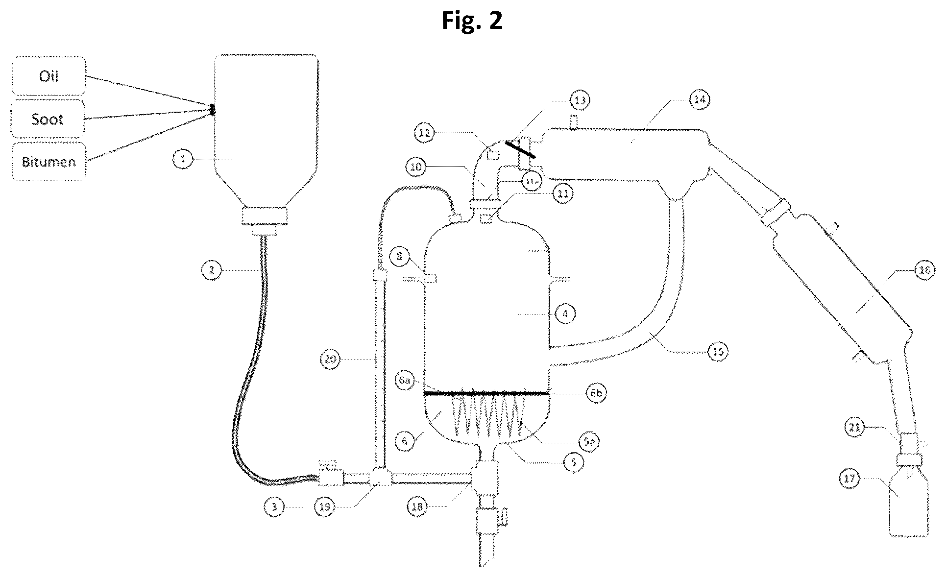 Patent US12350659 Figure 2 – Device for thermal-catalytic decomposition-pyrolysis of organic waste materials
