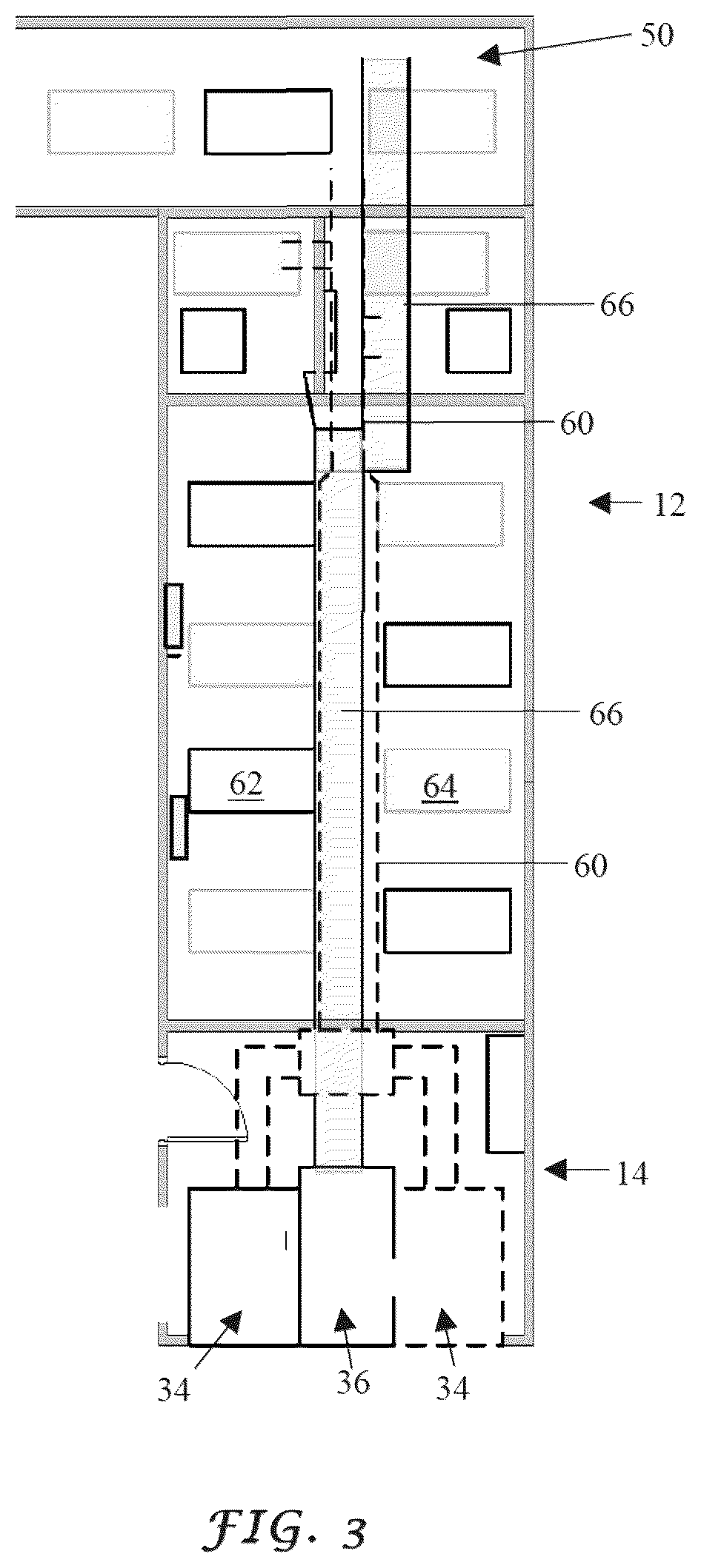 Patent US12350660 Figure 3 – Modular, self-contained, mobile clean room