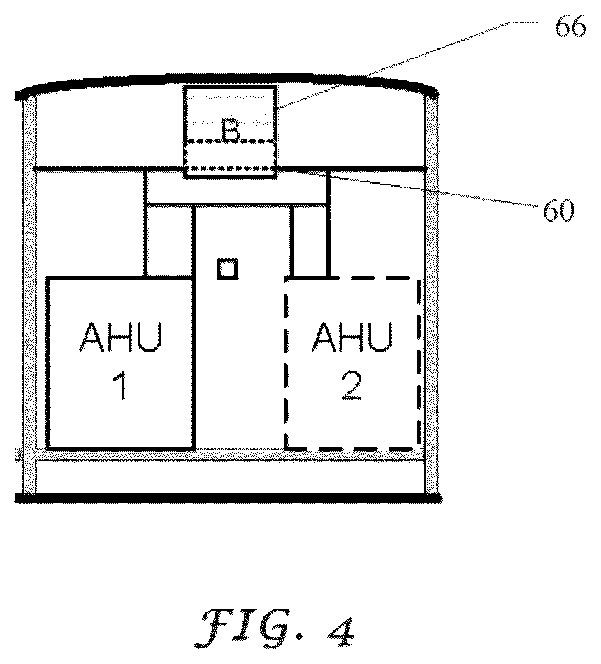 Patent US12350660 Figure 4 – Modular, self-contained, mobile clean room