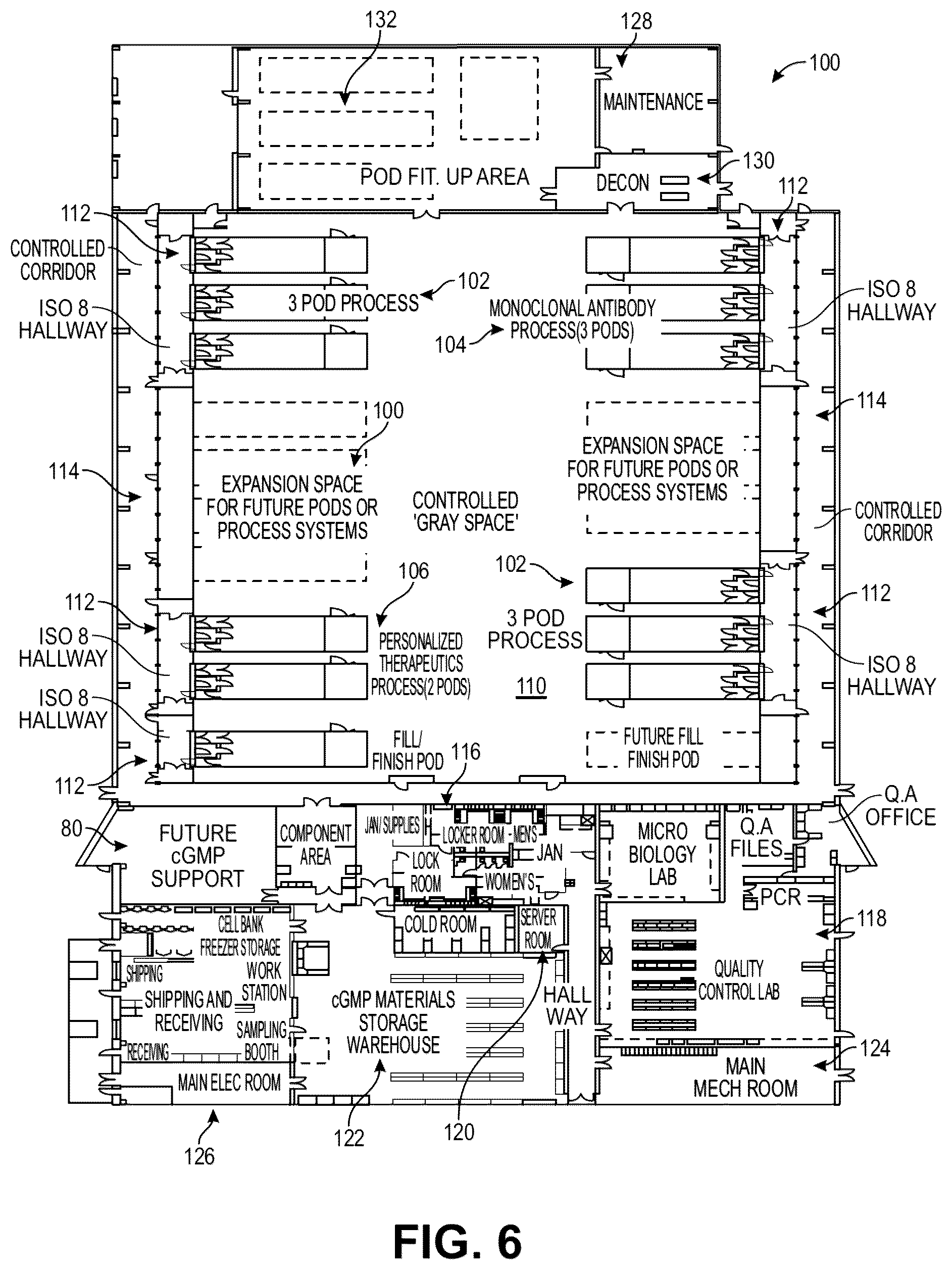 Patent US12350660 Figure 10 – Modular, self-contained, mobile clean room