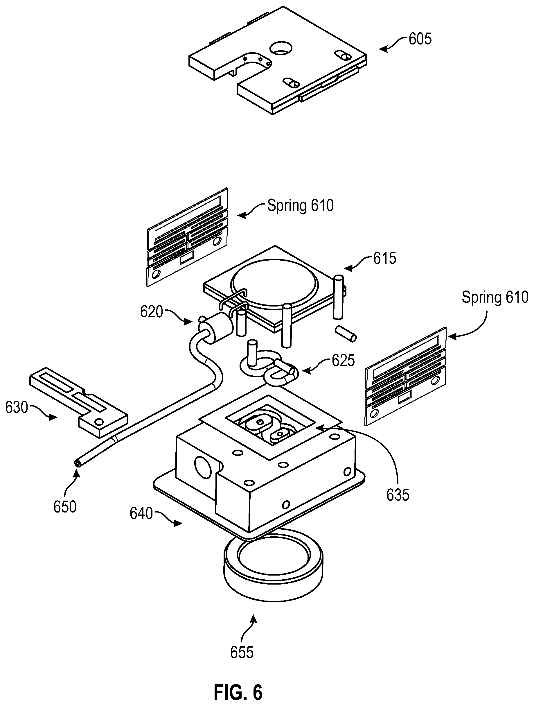 Patent US12350662 Figure 6 – Attachment method for microfluidic device