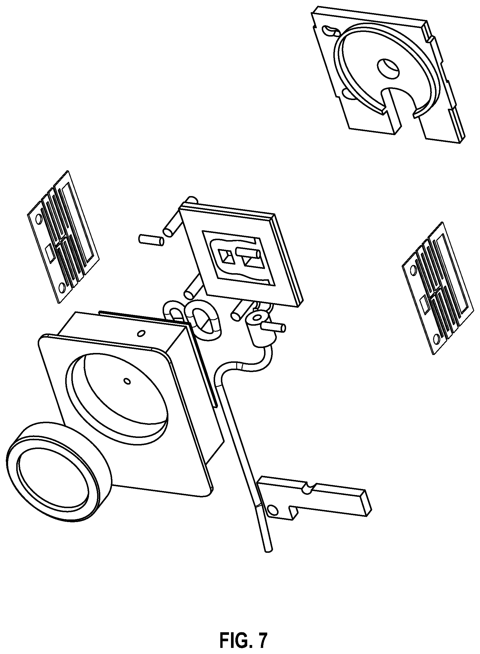 Patent US12350662 Figure 7 – Attachment method for microfluidic device