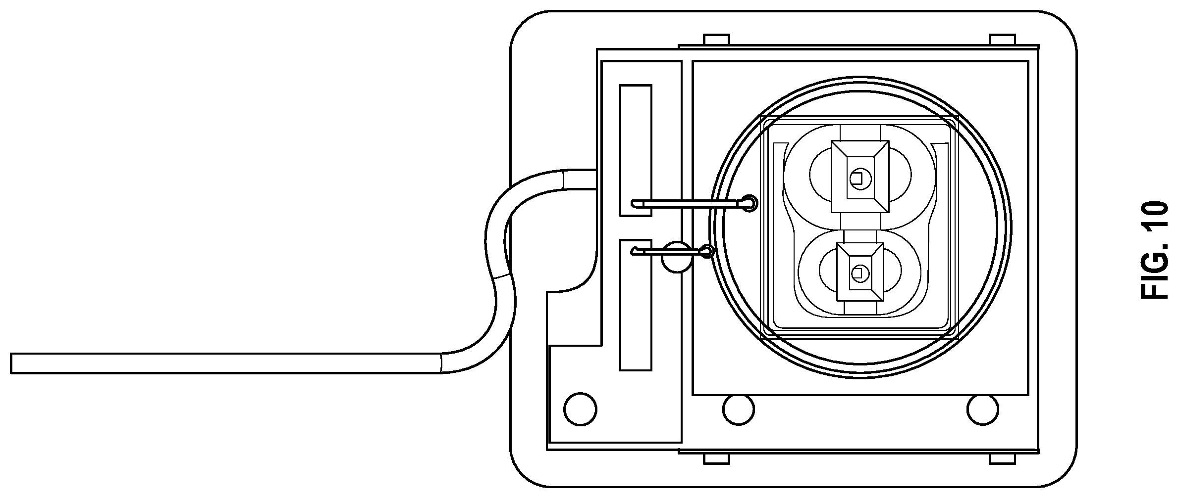 Patent US12350662 Figure 10 – Attachment method for microfluidic device