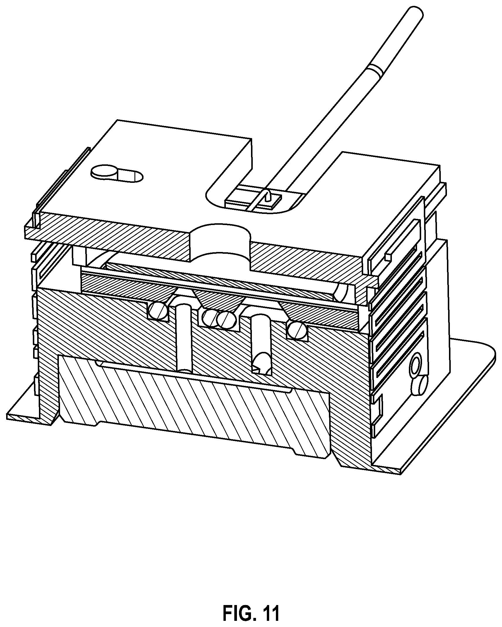 Patent US12350662 Figure 11 – Attachment method for microfluidic device