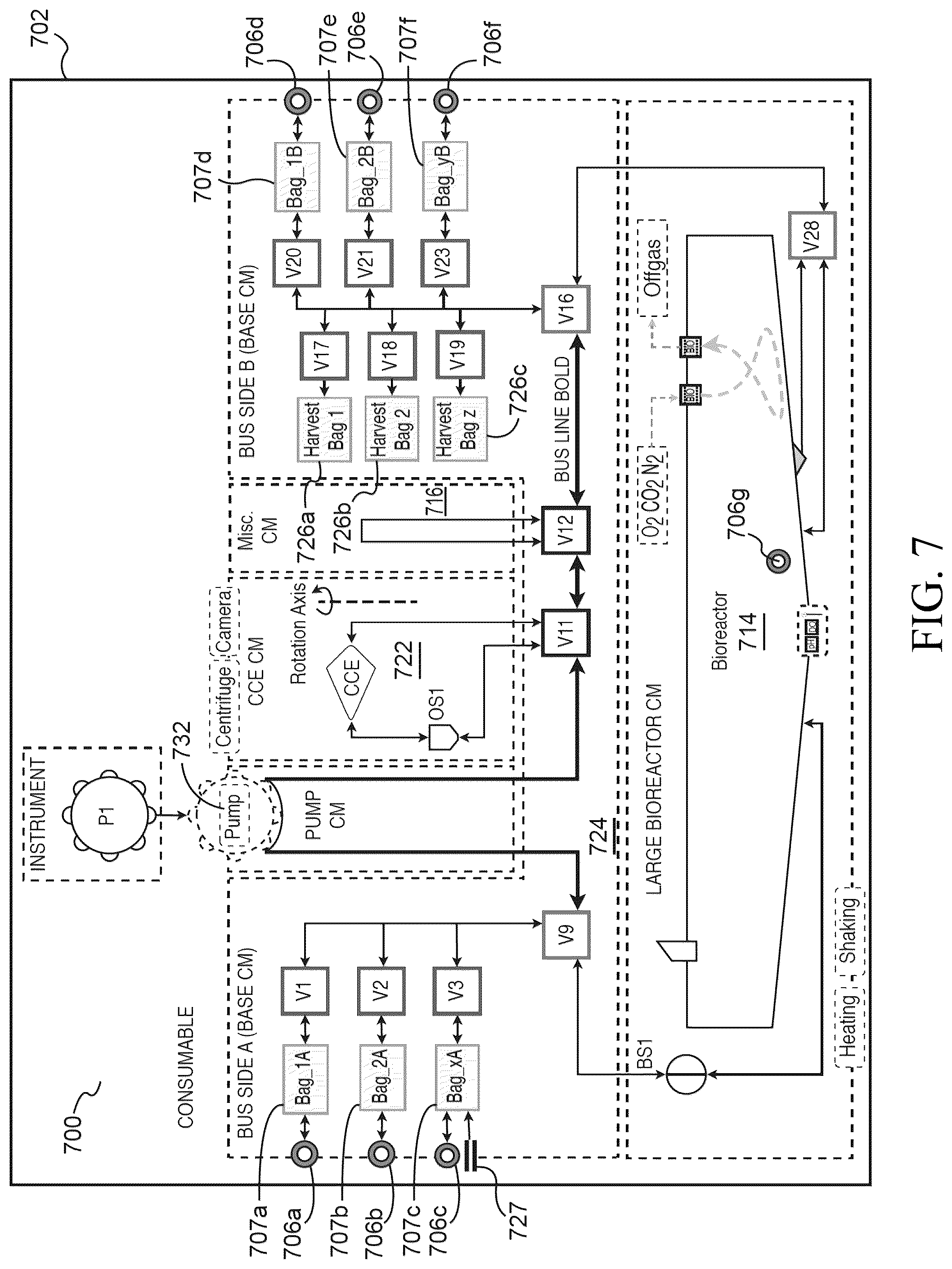 Patent US12350664 Figure 11 – Cartridges for cell processing
