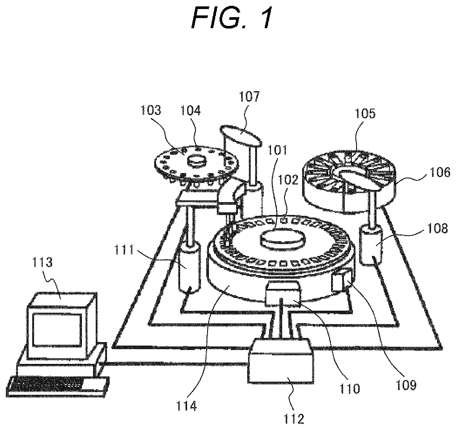 Patent US12350666 Figure 1 – Chemical analysis apparatus