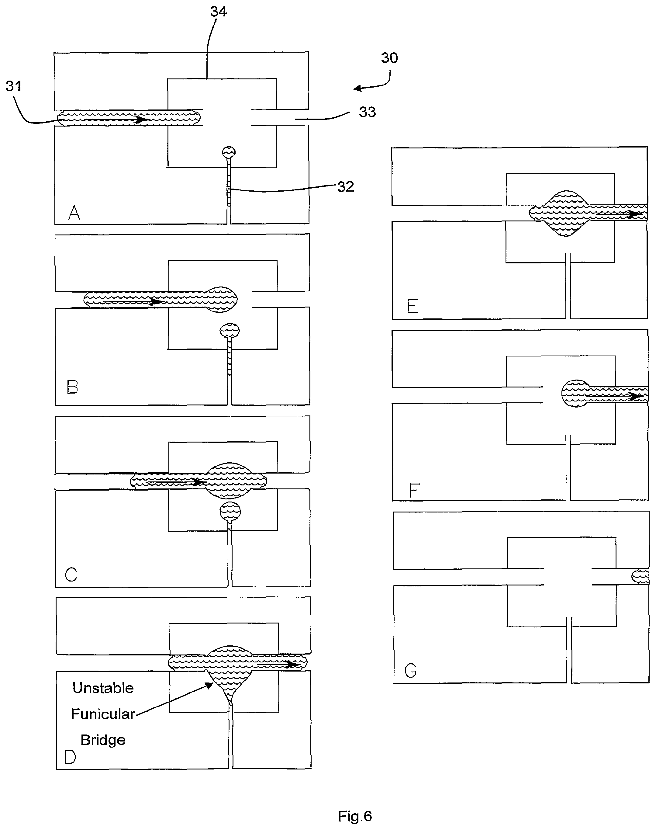 Patent US12350671 Figure 4 – Liquid bridge and system