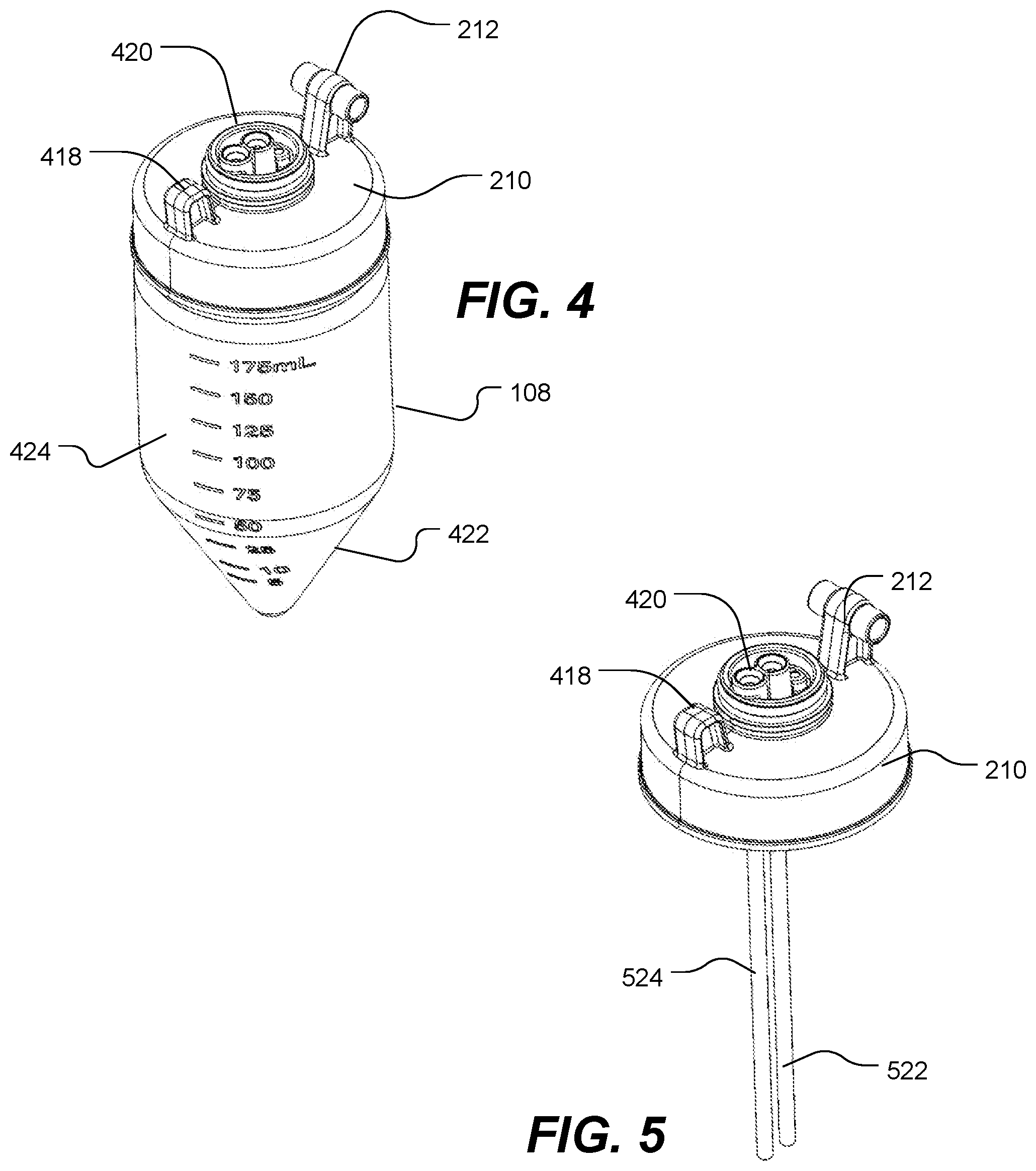 Patent US12350679 Figure 3 – Fluid interface to receive removable container