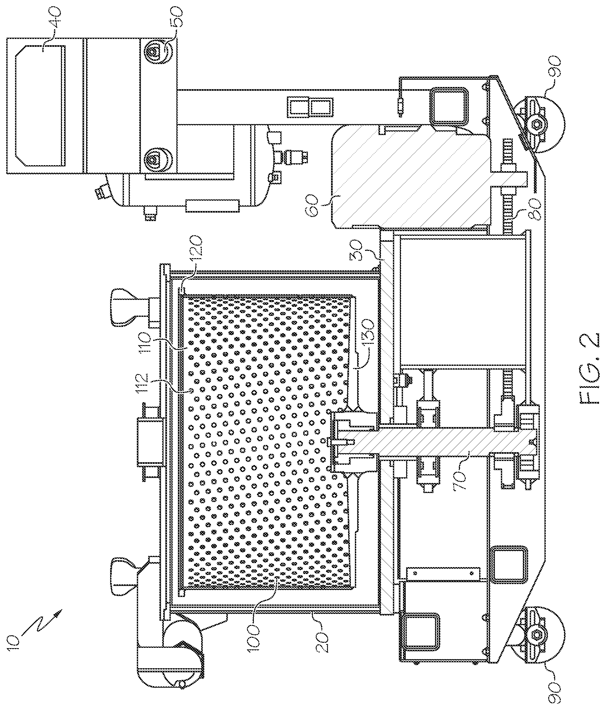 Patent US12350688 Figure 2 – Method of industrial centrifuge basket perforation