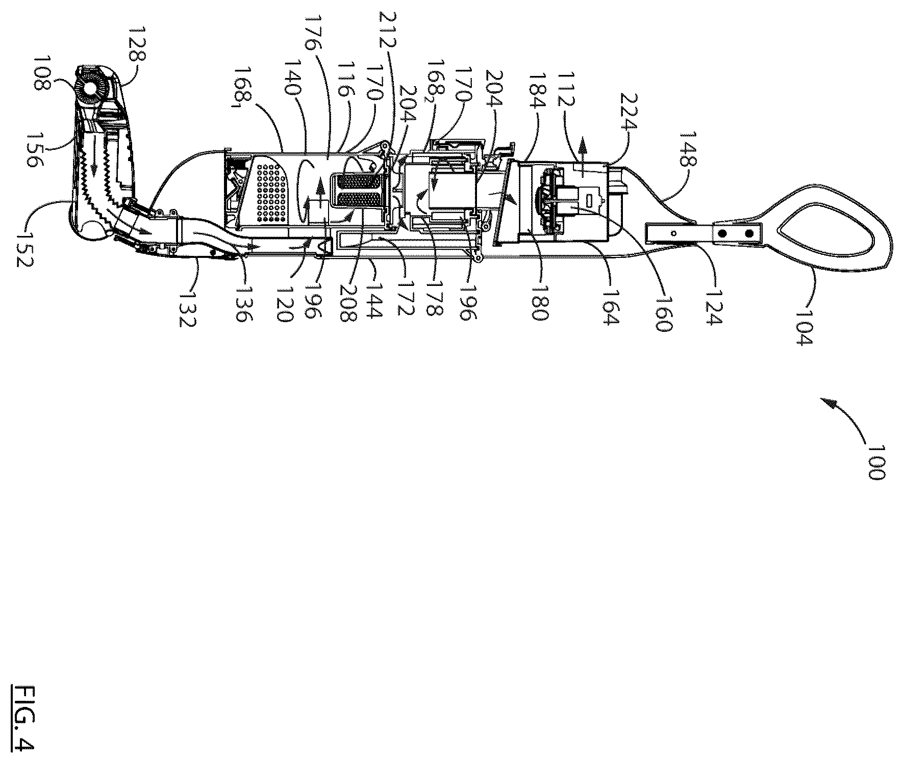 Patent US12350689 Figure 4 – Surface cleaning apparatus