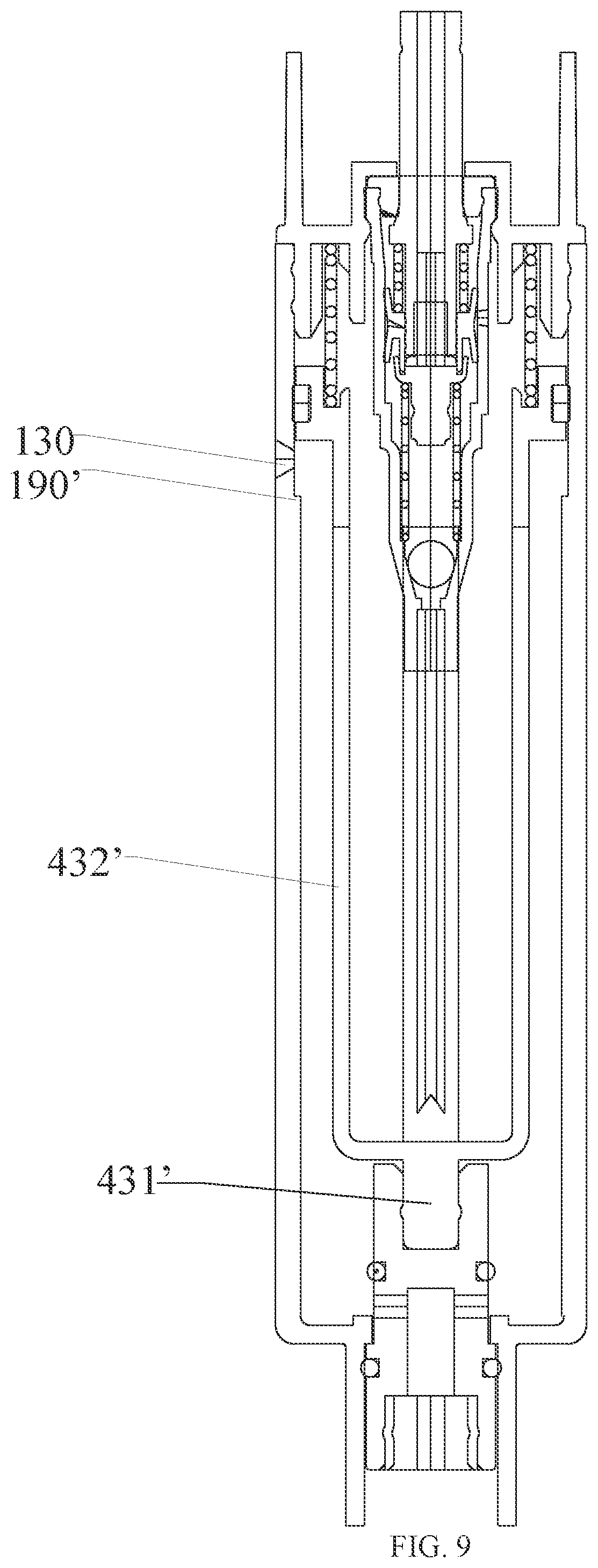 Patent US12350691 Figure 8 – Bottom-fillable spray bottle