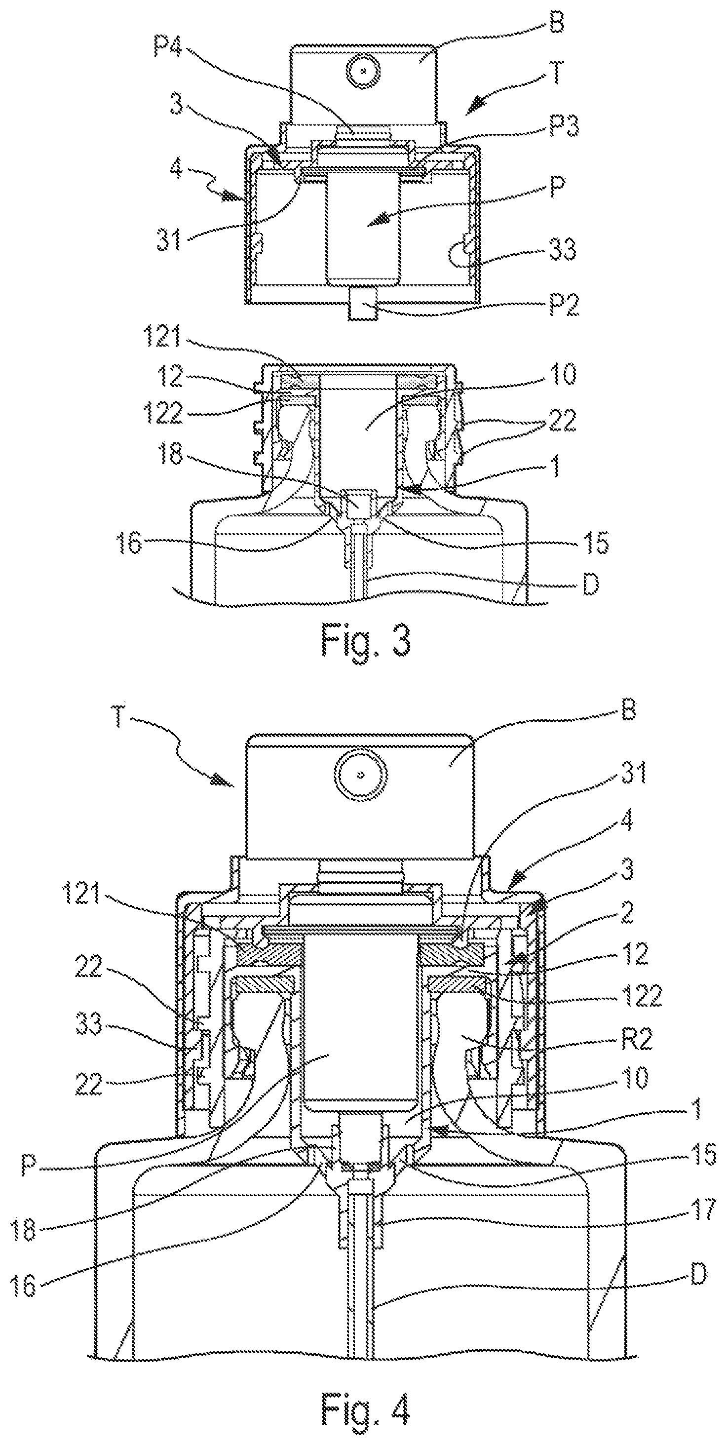 Patent US12350692 Figure 2 – Fluid product dispenser