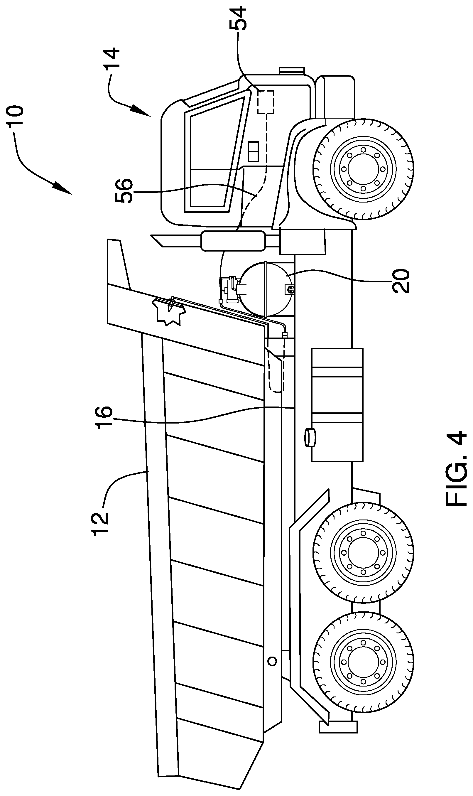 Patent US12350693 Figure 4 – Nozzle and tank assembly