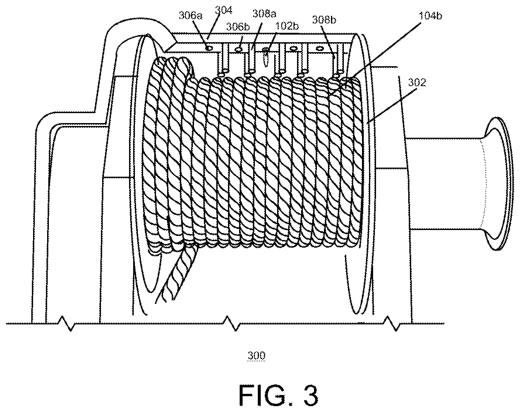 Patent US12350694 Figure 3 – System for applying a fluid to a chain or cable