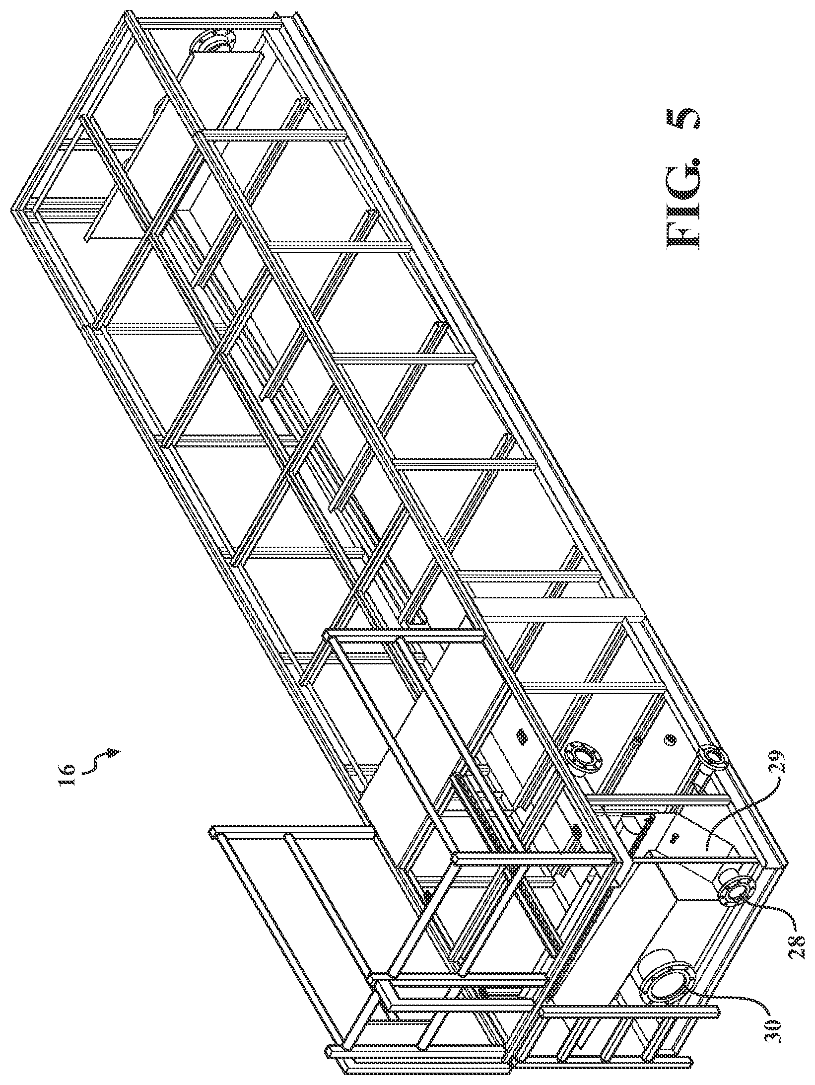 Patent US12350695 Figure 5 – Pallet coating waste recovery system