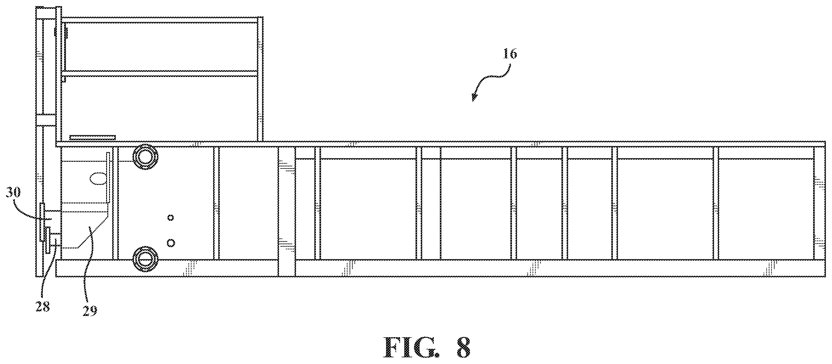 Patent US12350695 Figure 7 – Pallet coating waste recovery system