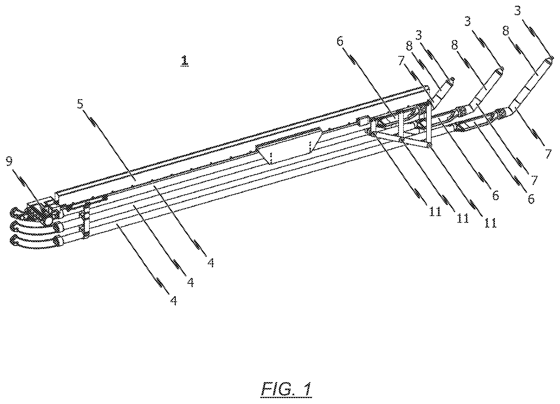 Patent US12350696 Figure 1 – Arrangement and method for the preferably automatic coating of objects