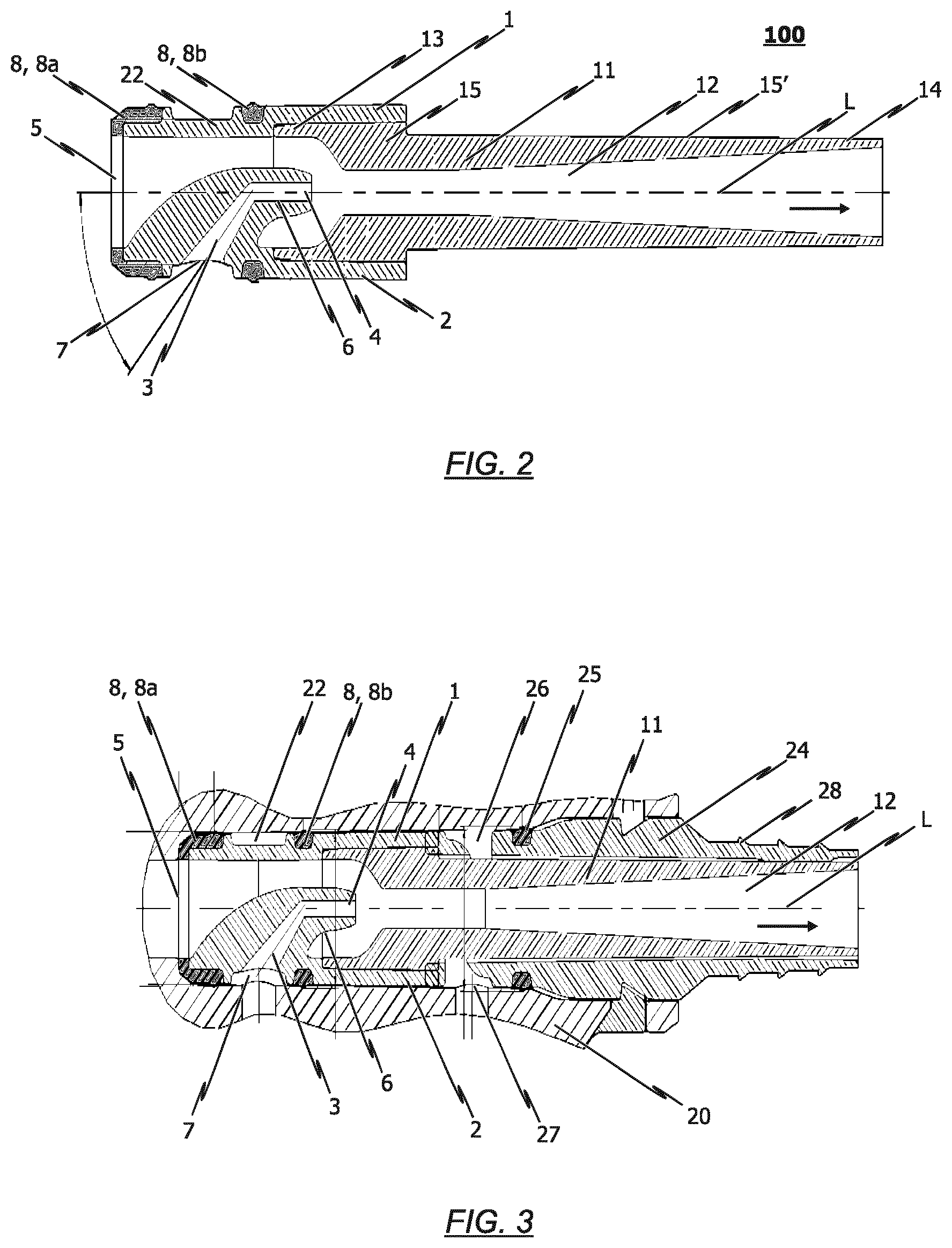 Patent US12350697 Figure 2 – Powder dispensing device with a dilute phase powder pump