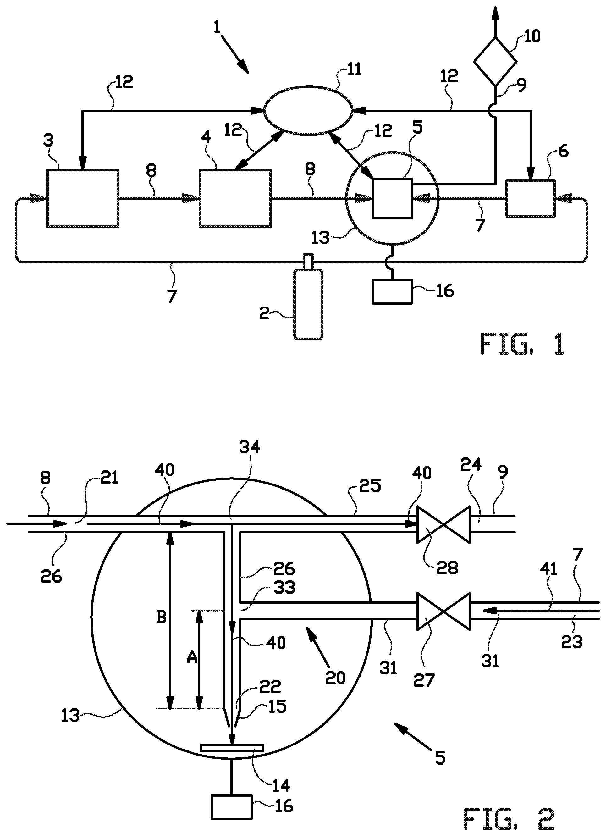 Patent US12350700 Figure 1 – Switching device, deposition device comprising the switching device, method for switching a fluid flow, and method for depositing particles onto a substrate
