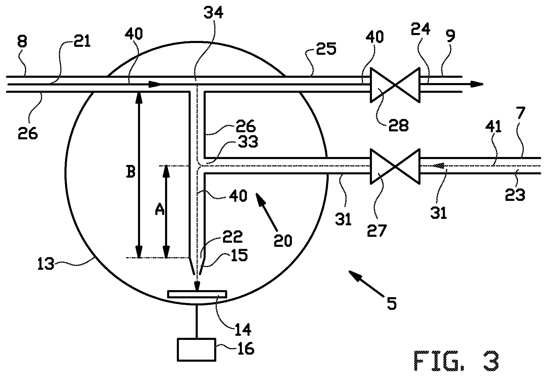 Patent US12350700 Figure 2 – Switching device, deposition device comprising the switching device, method for switching a fluid flow, and method for depositing particles onto a substrate