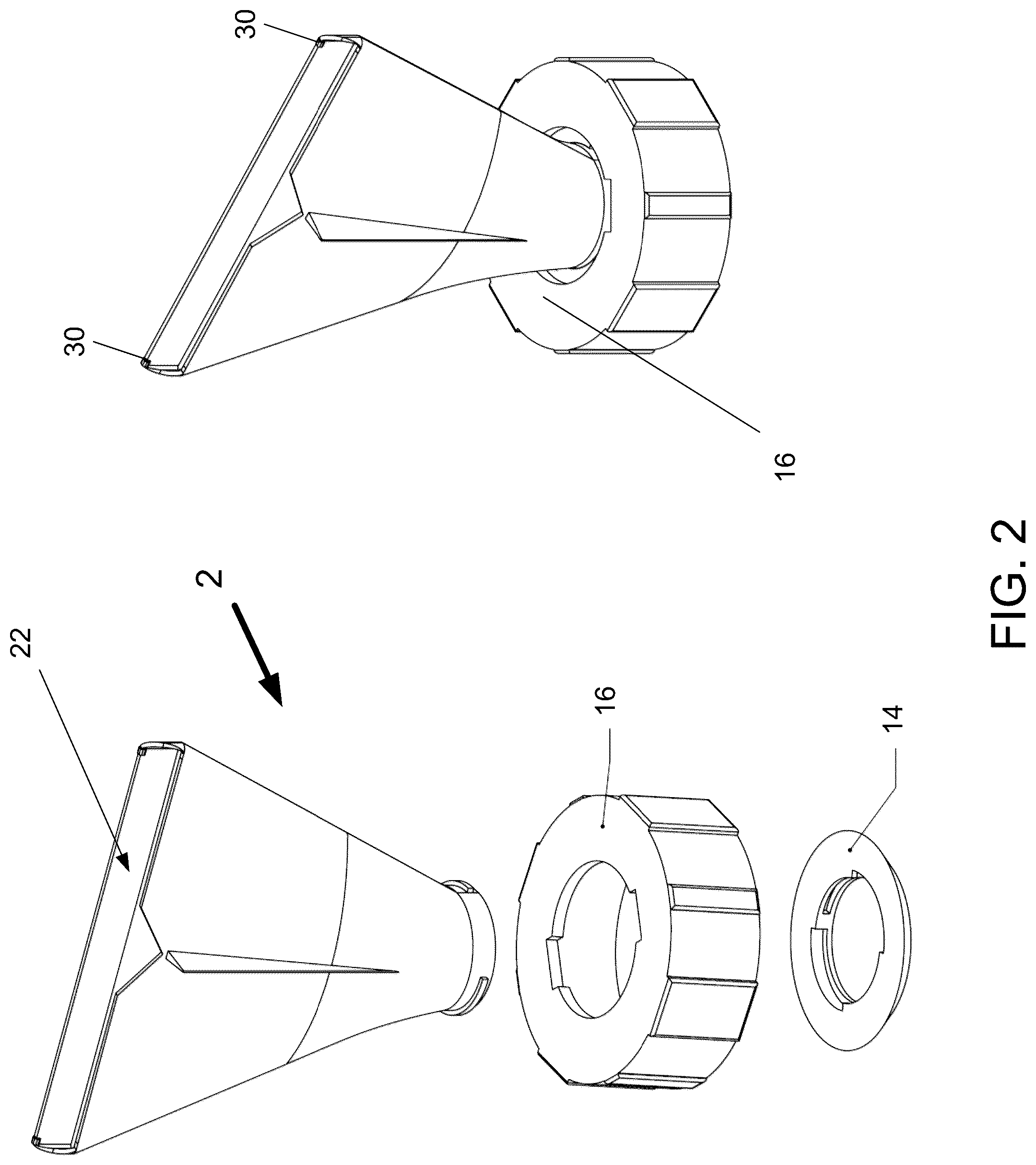 Patent US12350702 Figure 2 – Liquid sealant dispenser tip