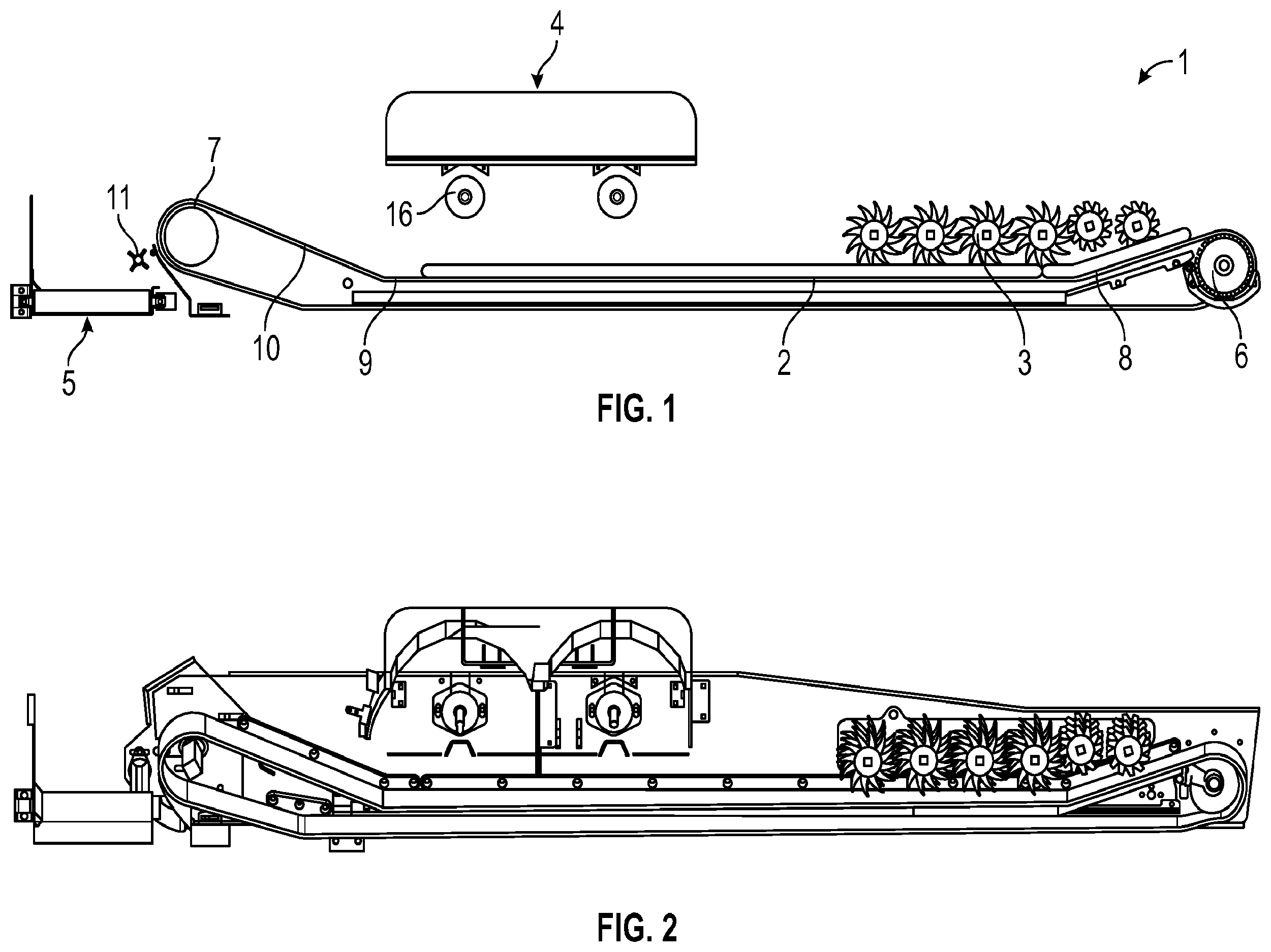 Patent US12350712 Figure 1 – Apparatus for sorting and removing contaminating matter from mechanically harvested fruit