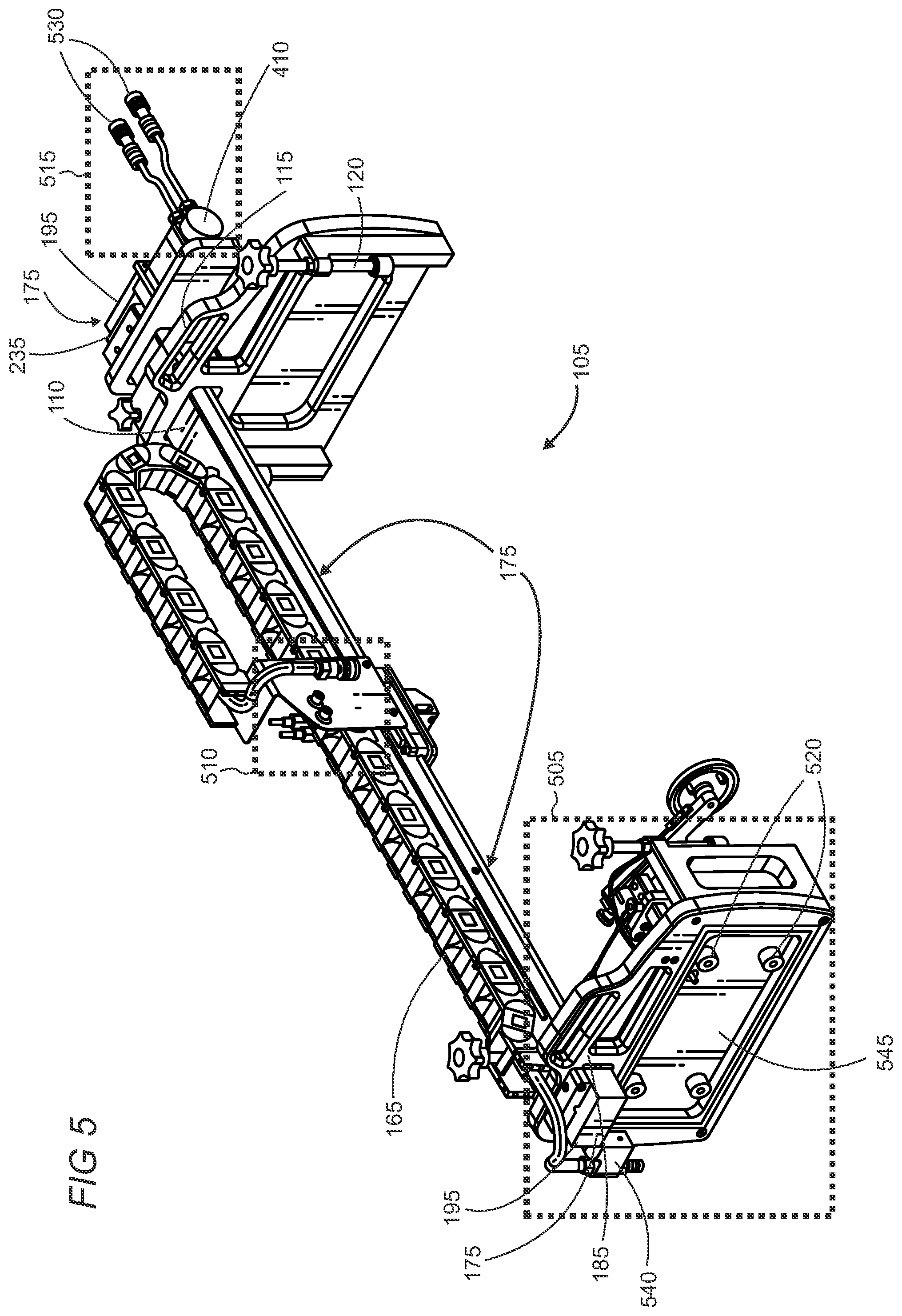 Patent US12350718 Figure 6 – Waterproofing of a modular head cleaning system