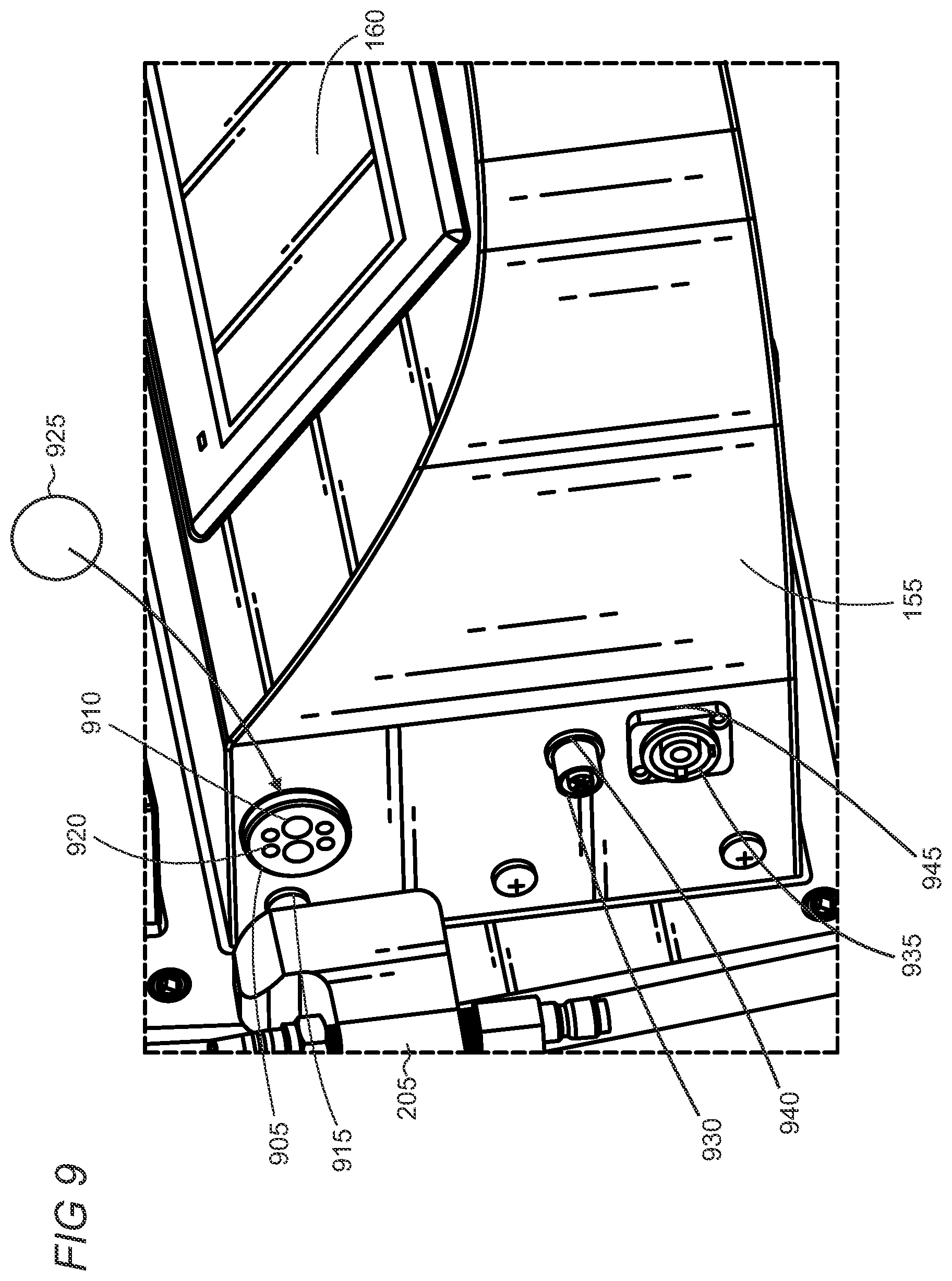 Patent US12350718 Figure 10 – Waterproofing of a modular head cleaning system
