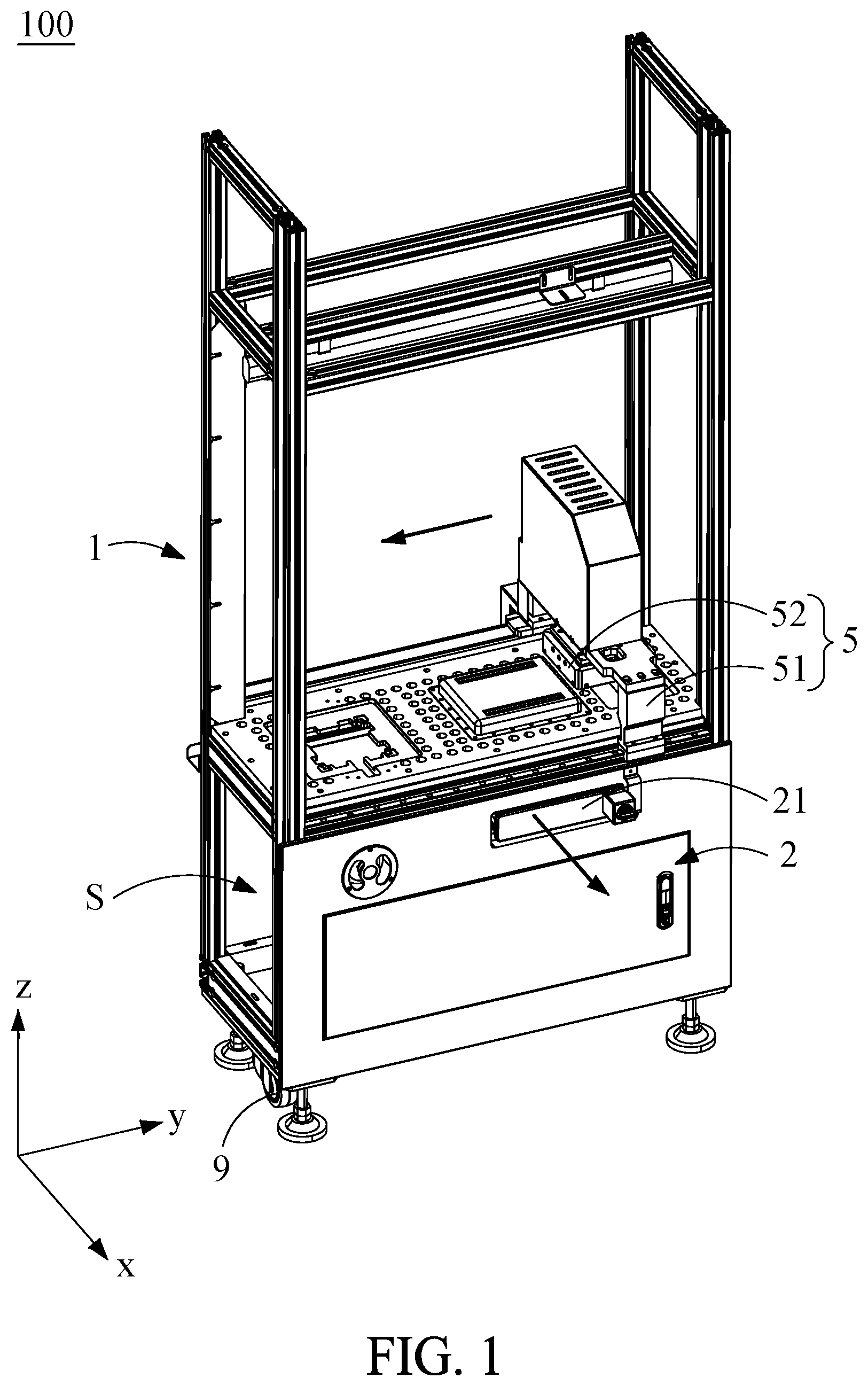 Patent US12350719 Figure 1 – Drawer-replaced cleaning apparatus