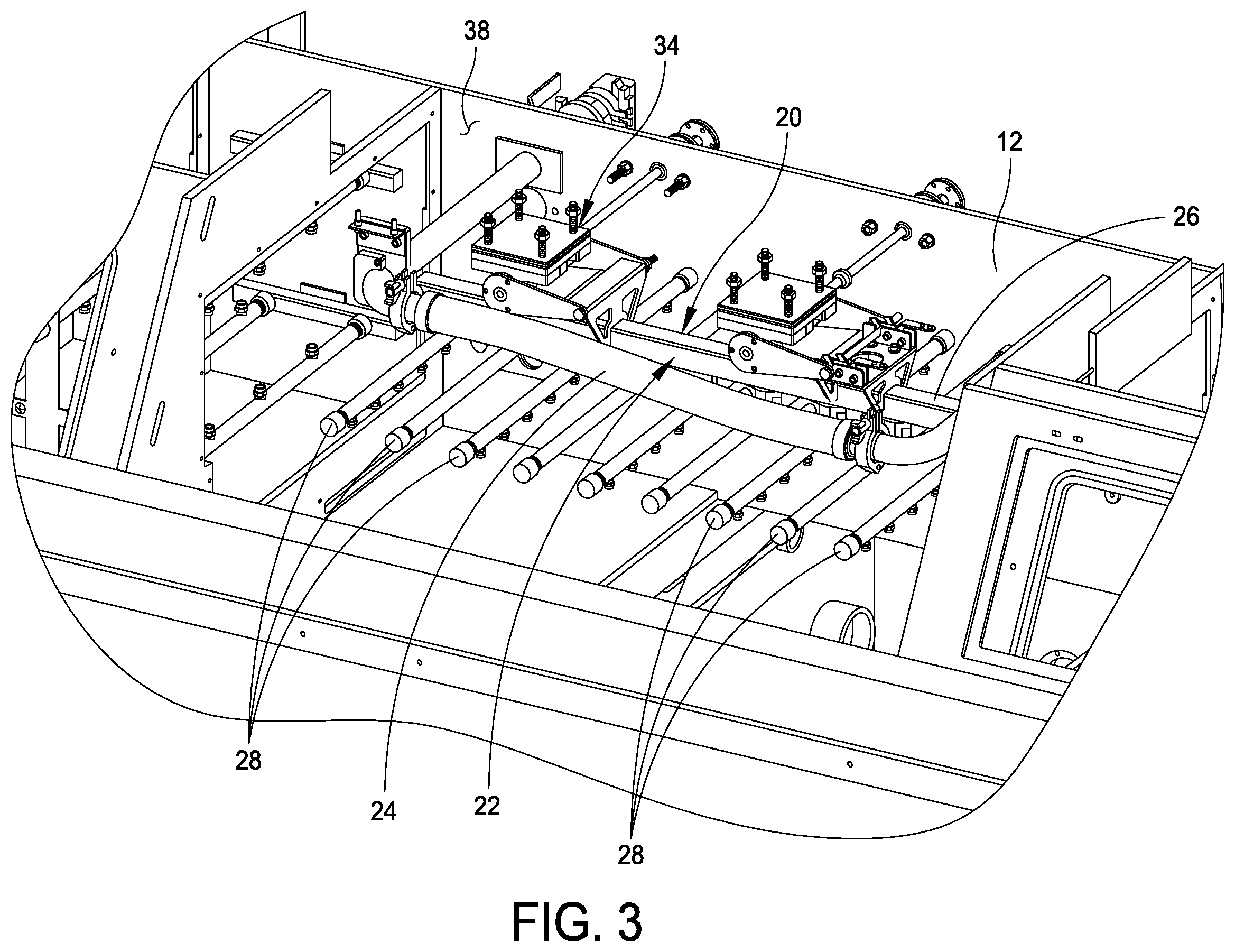 Patent US12350720 Figure 3 – Adjustable height spray system for cleaner