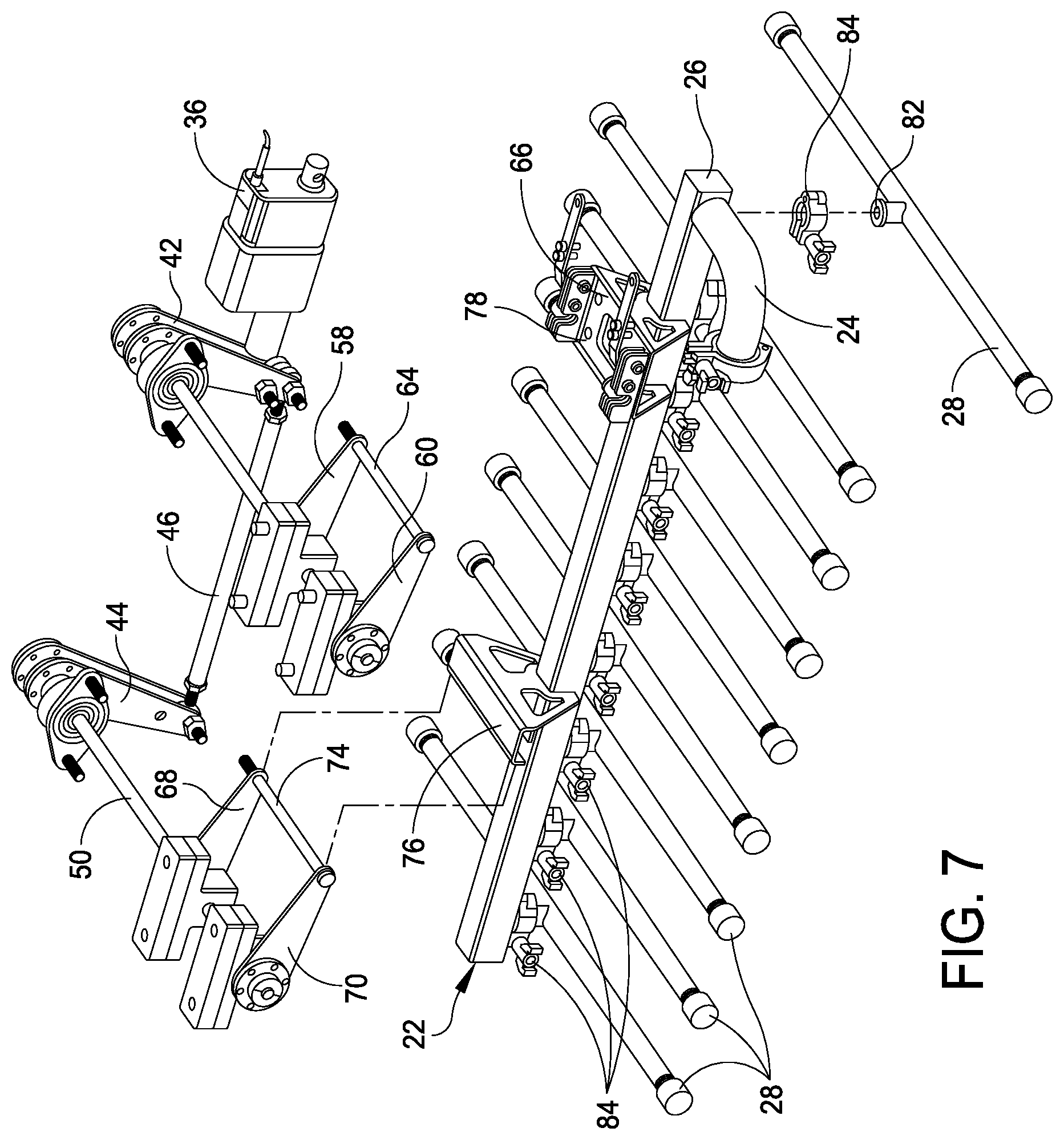 Patent US12350720 Figure 7 – Adjustable height spray system for cleaner