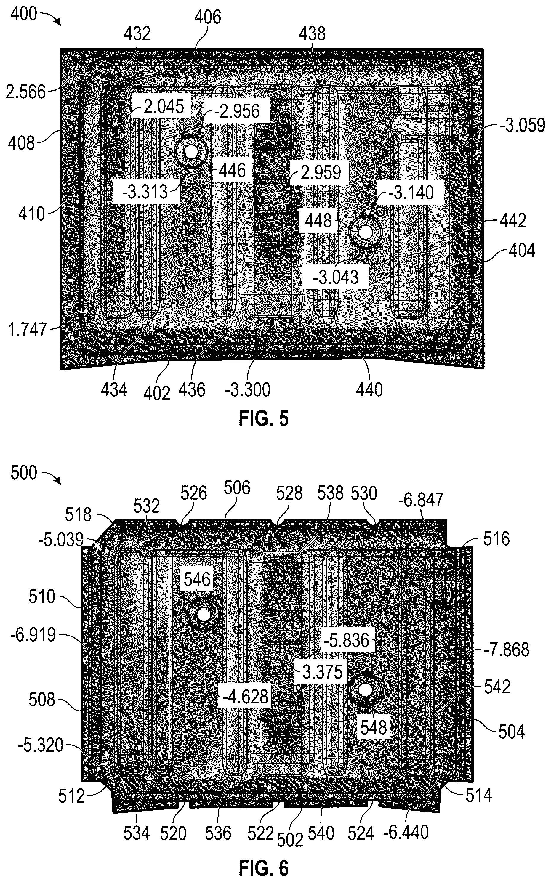 Patent US12350725 Figure 6 – Components produced from metallic blanks and methods for producing the same