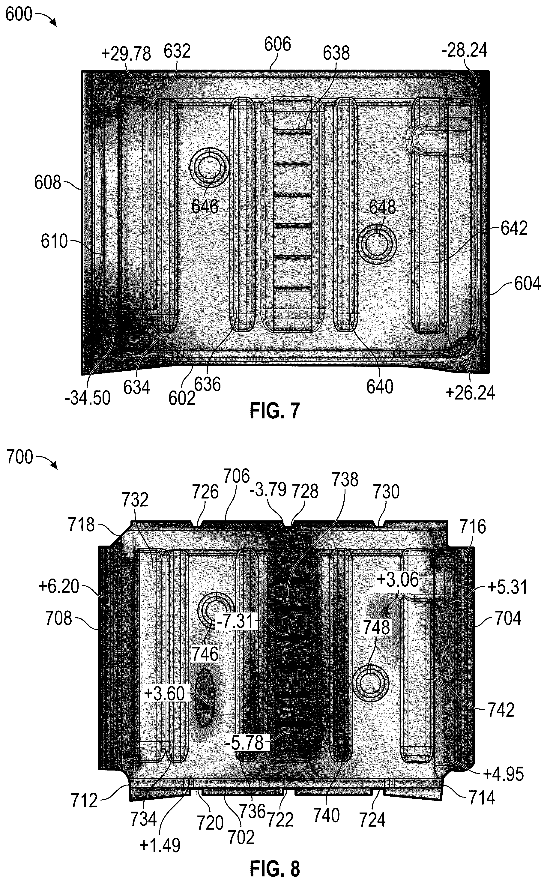 Patent US12350725 Figure 7 – Components produced from metallic blanks and methods for producing the same