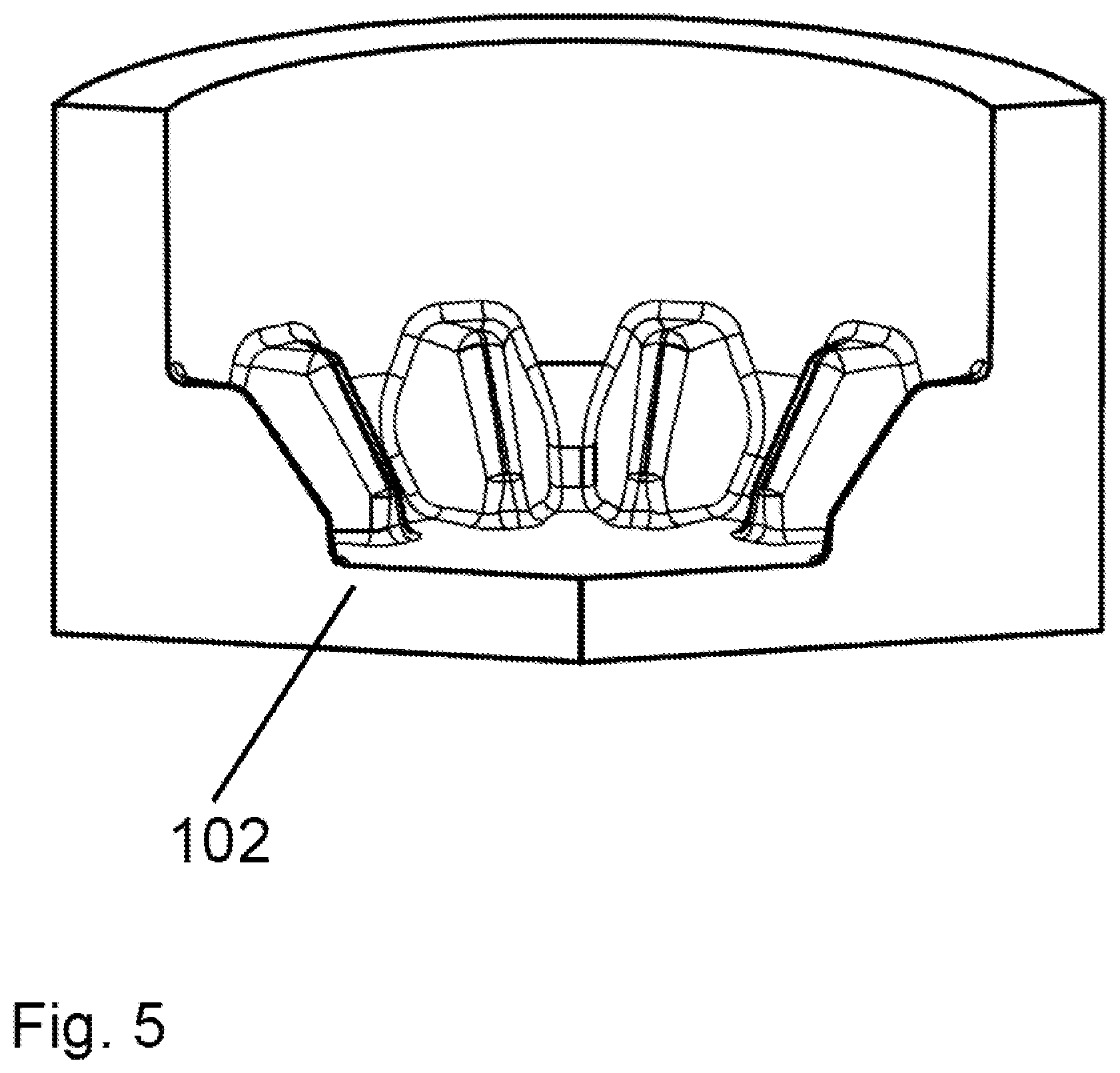 Patent US12350731 Figure 5 – Method for creating elevations in a workpiece, apparatus and product
