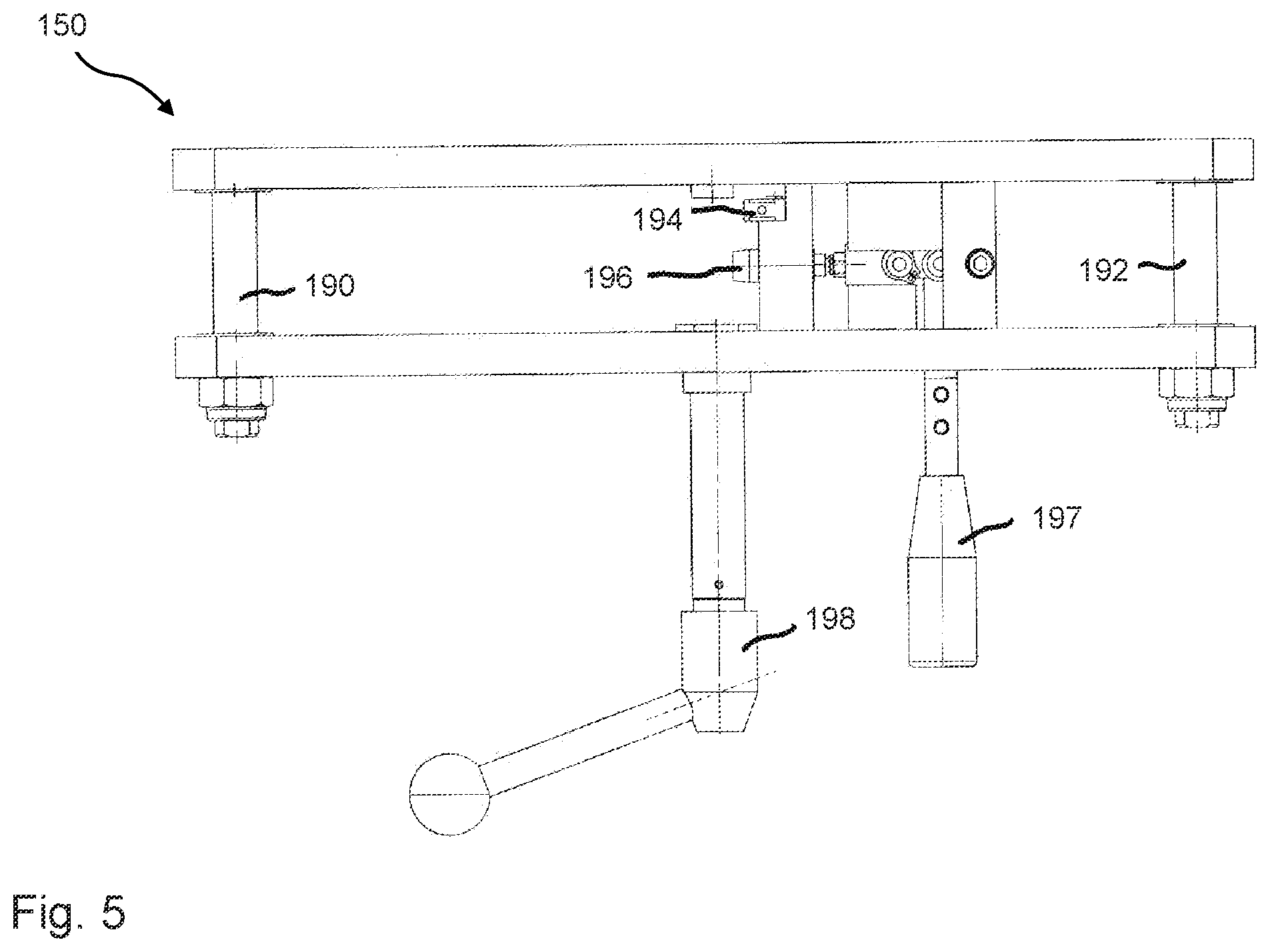 Patent US12350746 Figure 8 – Transversal table for a woodworking machine and woodworking machine having such a transversal table, and method for controlling a woodworking machine