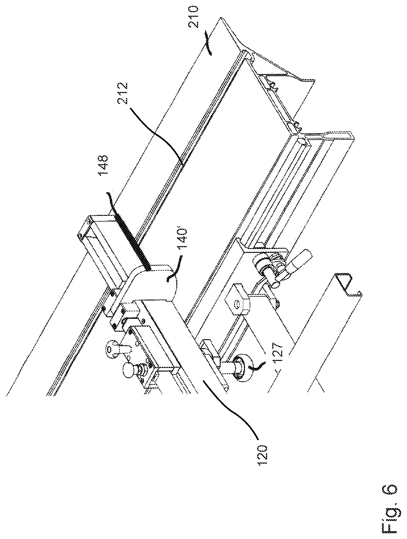 Patent US12350746 Figure 9 – Transversal table for a woodworking machine and woodworking machine having such a transversal table, and method for controlling a woodworking machine