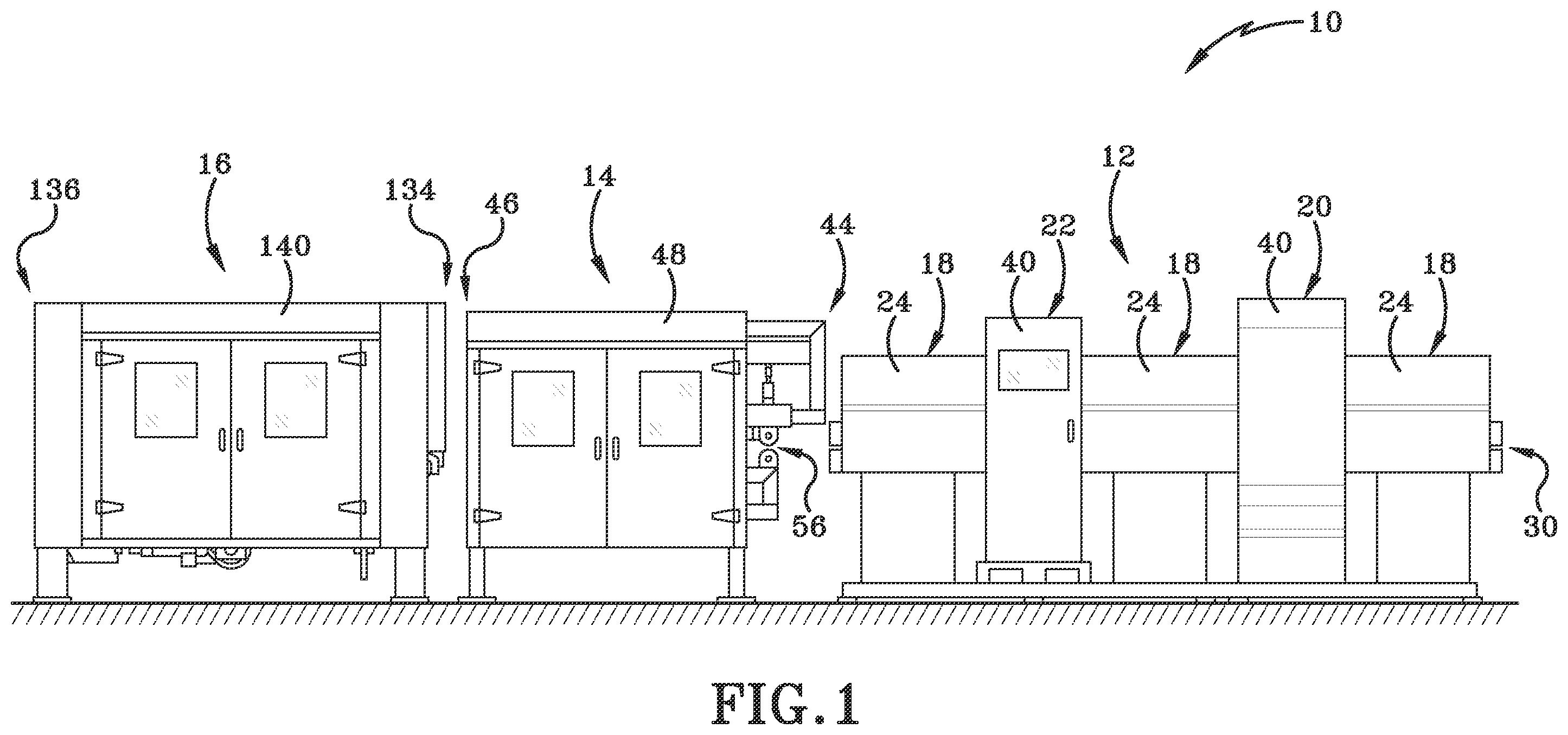 Patent US12350747 Figure 1 – Inline scanning and cutting assembly and method of operation