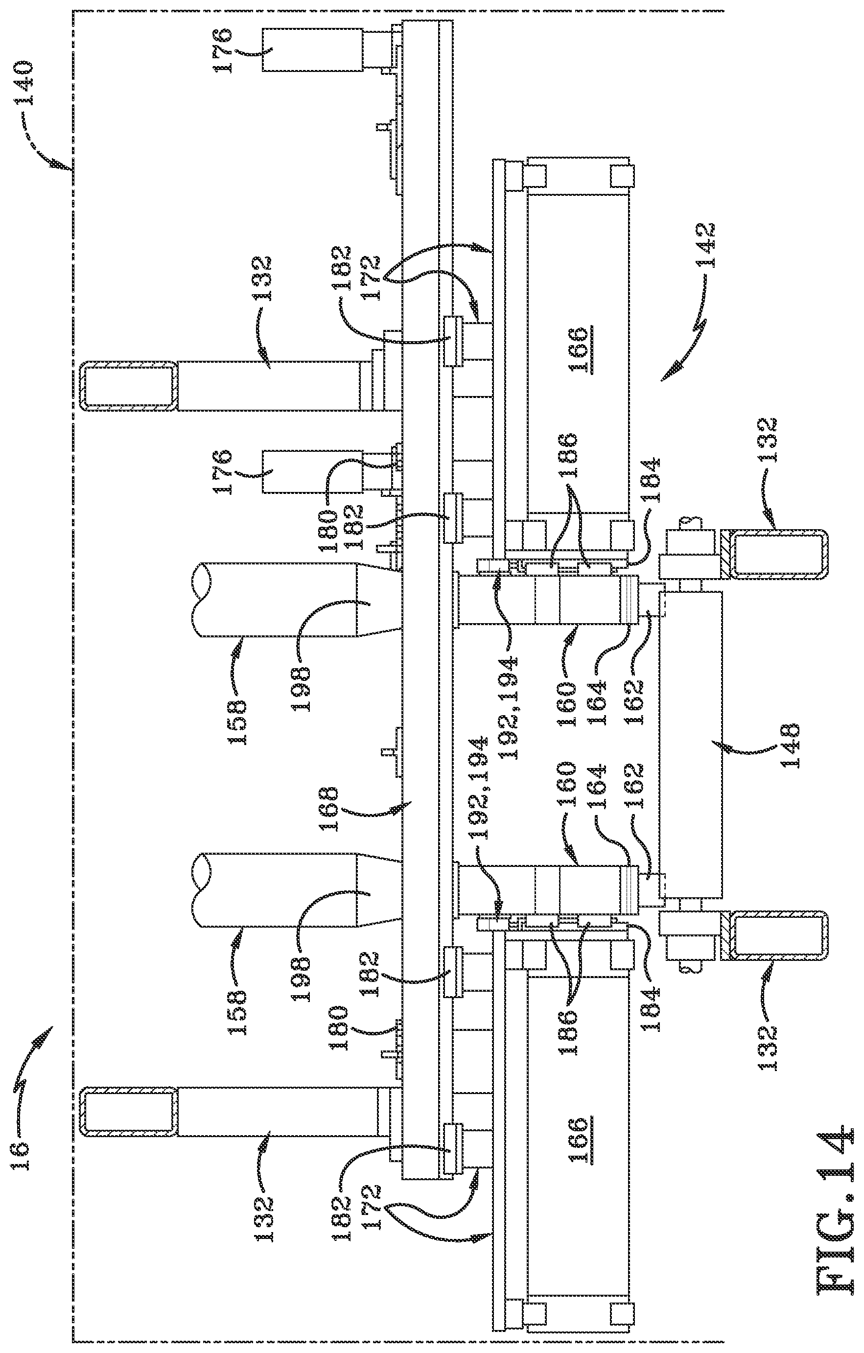 Patent US12350747 Figure 14 – Inline scanning and cutting assembly and method of operation
