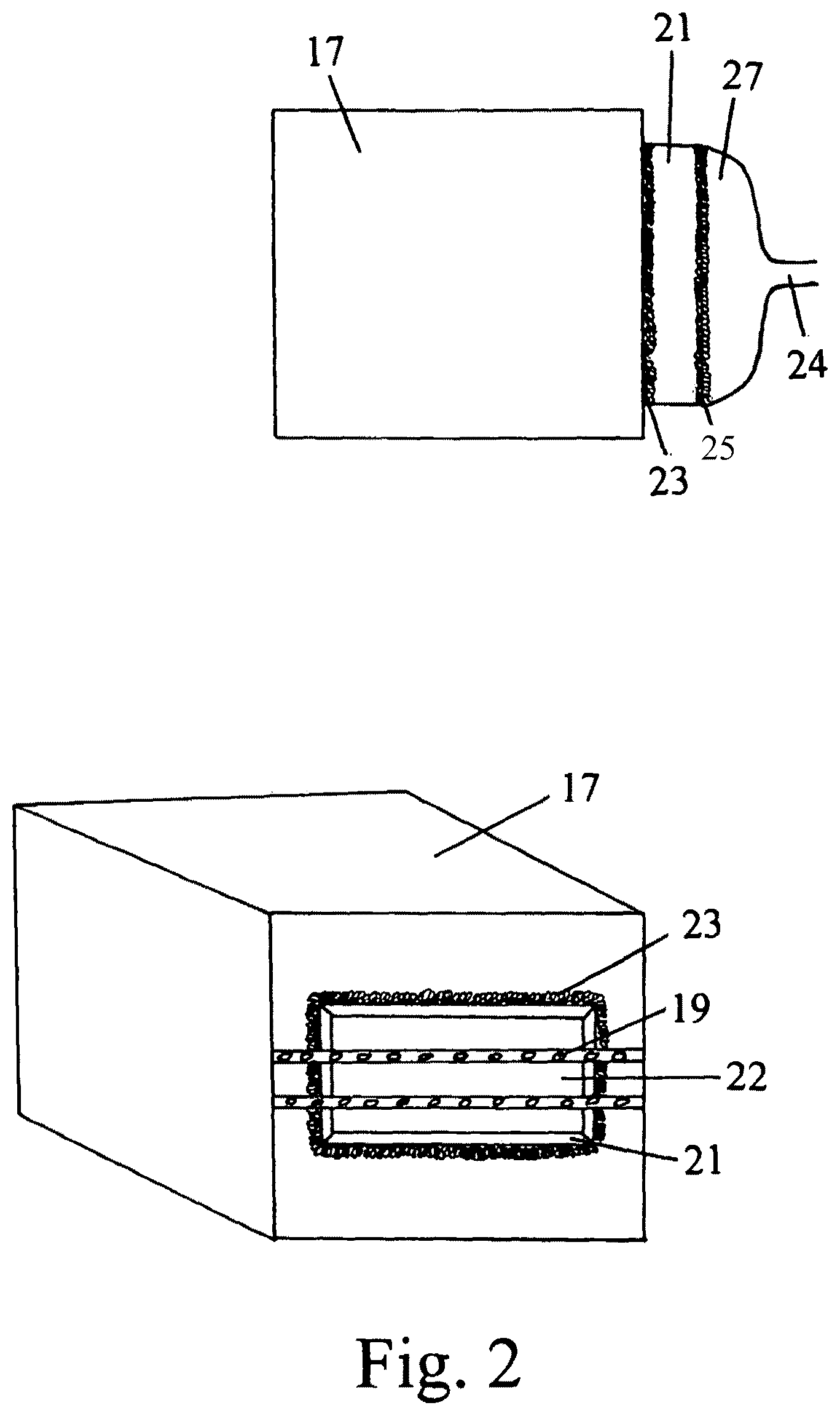 Patent US12350751 Figure 2 – Welded, laminated apparatus, methods of making, and methods of using the apparatus