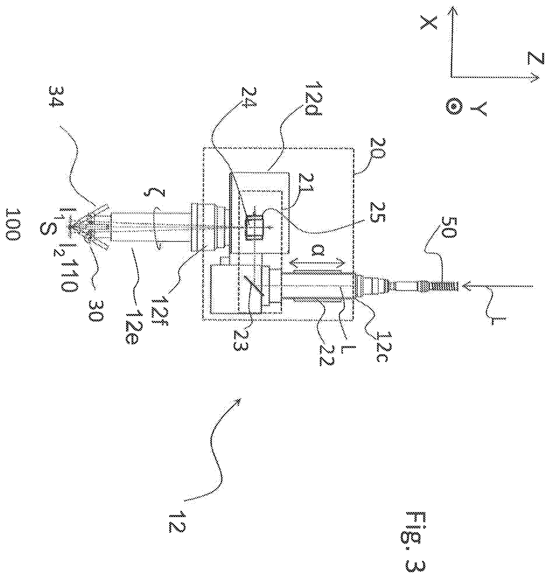 Patent US12350756 Figure 3 – Laser operating machine for additive manufacturing by laser thermal treatment, in particular by fusion, and corresponding method