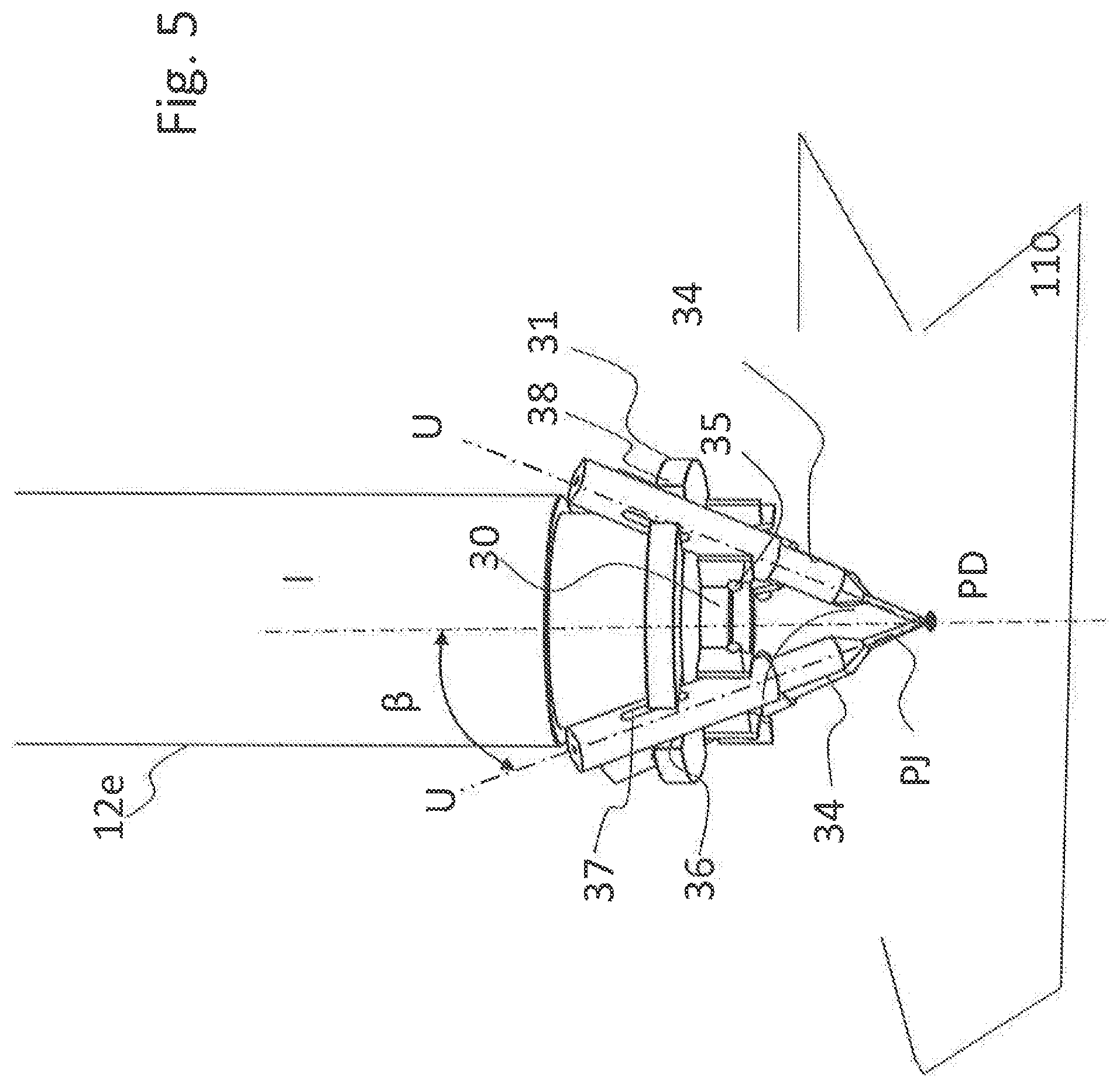 Patent US12350756 Figure 5 – Laser operating machine for additive manufacturing by laser thermal treatment, in particular by fusion, and corresponding method