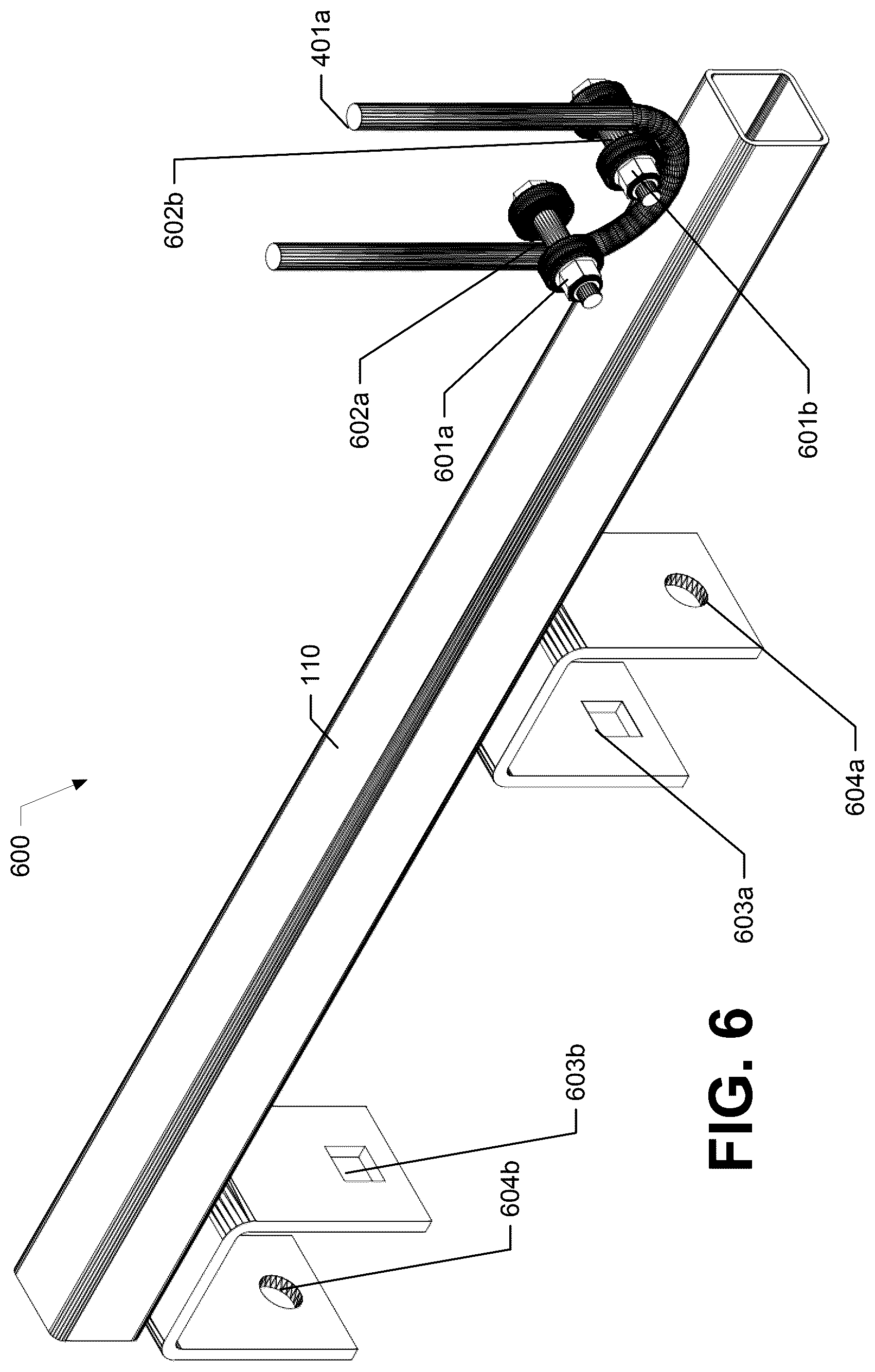 Patent US12350761 Figure 6 – On-site trailer axle manufacturing jig