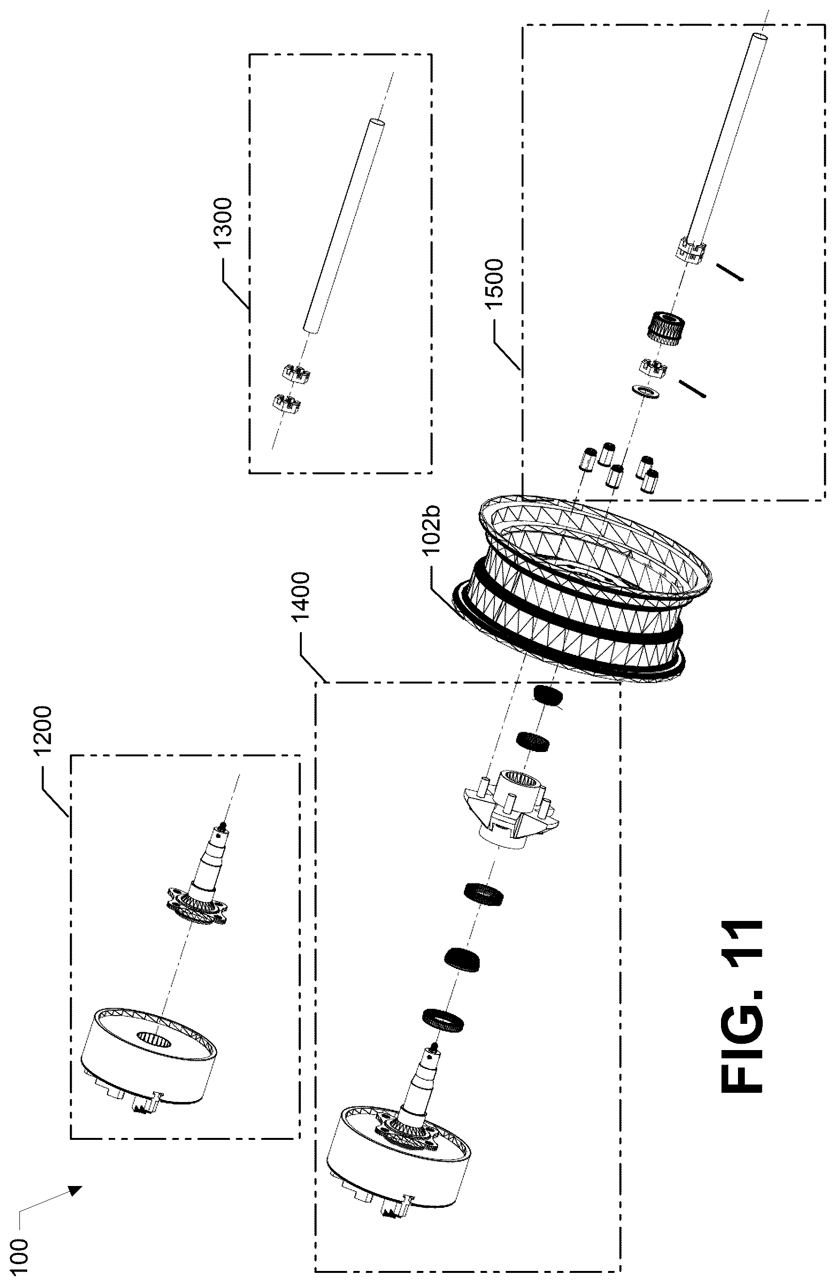 Patent US12350761 Figure 11 – On-site trailer axle manufacturing jig