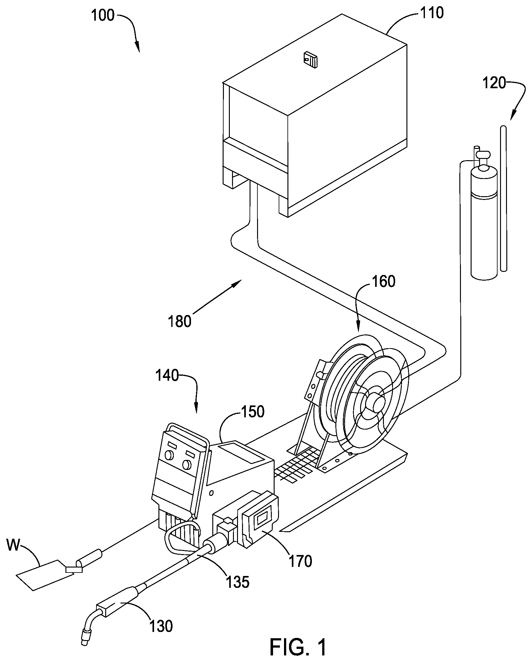 Patent US12350763 Figure 1 – Welding system device detection