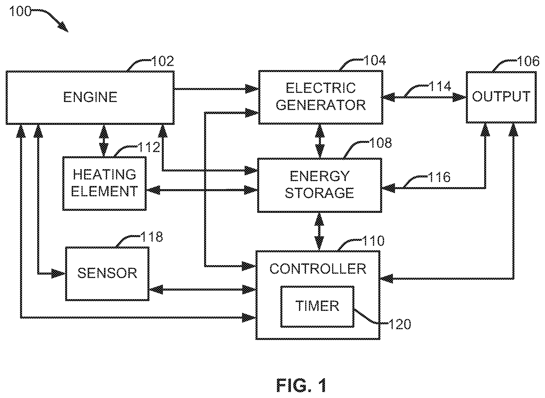 Patent US12350764 — Methods and apparatus for hybrid-diesel engine block heater — Figure 1