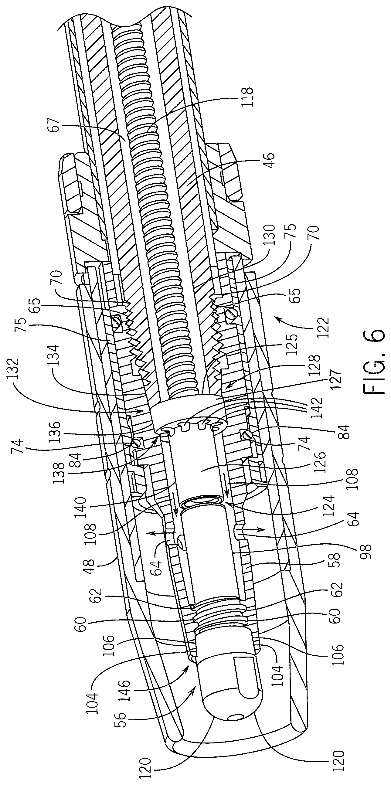 Patent US12350769 Figure 5 – Contact tip, gas diffuser, and nozzle for welding torch
