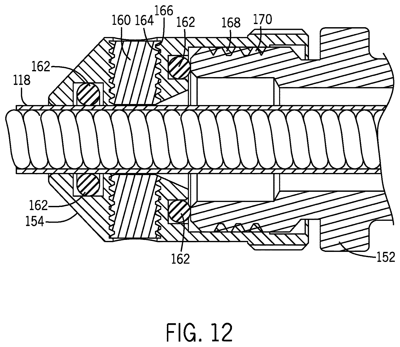 Patent US12350769 Figure 15 – Contact tip, gas diffuser, and nozzle for welding torch