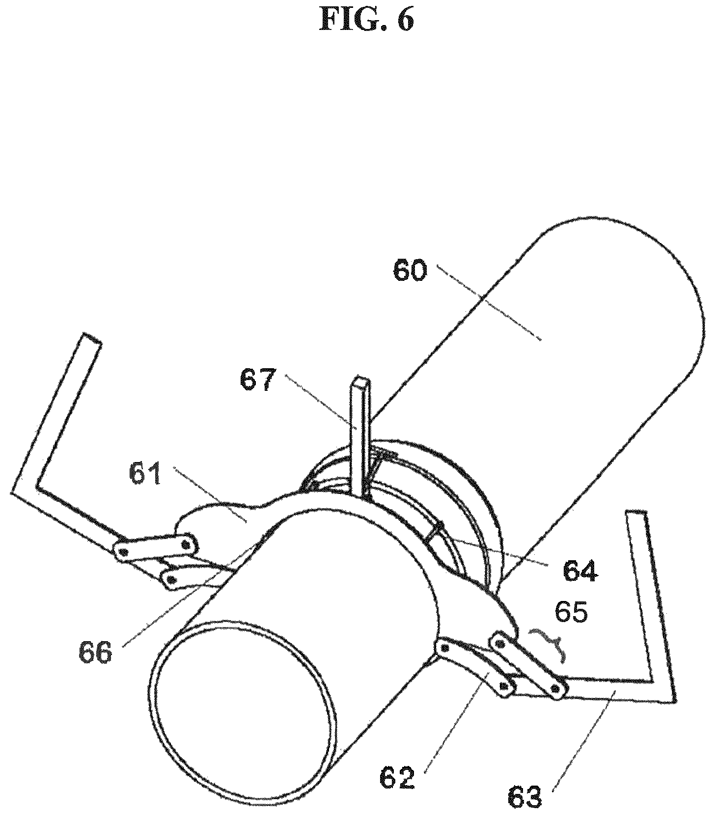 Patent US12350771 Figure 6 – Fixtures for pipe installation, sealing and security