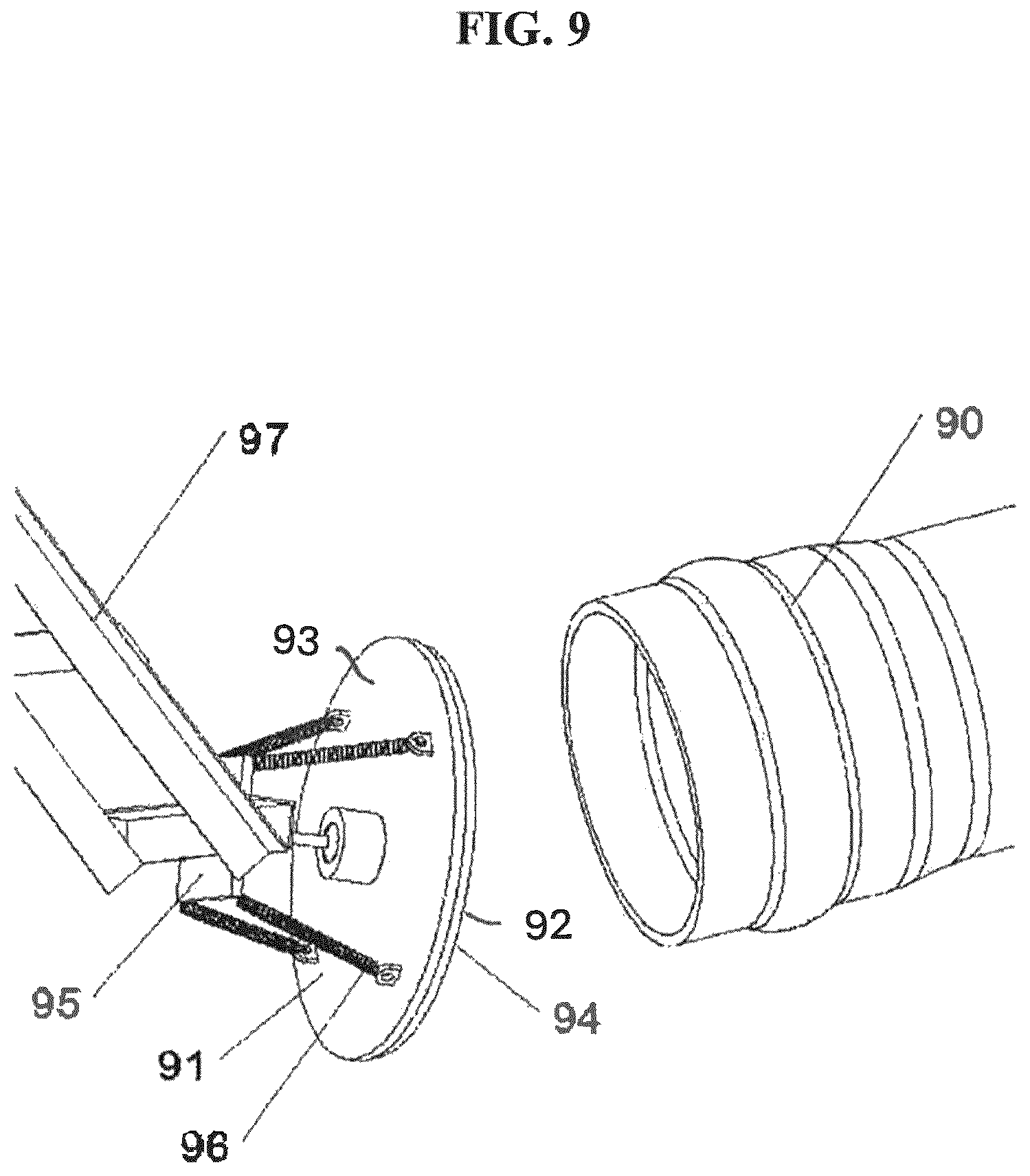 Patent US12350771 Figure 9 – Fixtures for pipe installation, sealing and security